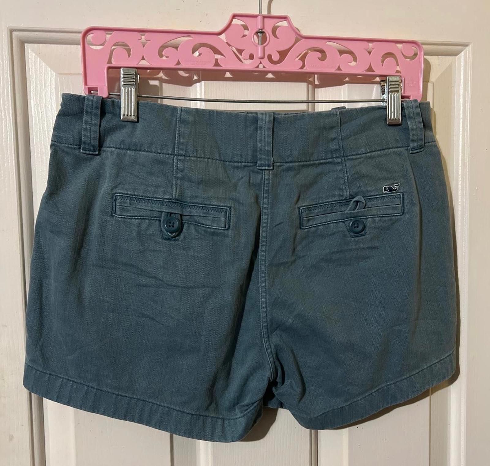 Vineyard Vines Vineyard Vines Teal Cotton Shorts sz 0 modern minimalist Size 25" / US 0 / IT 36 - 3 Thumbnail