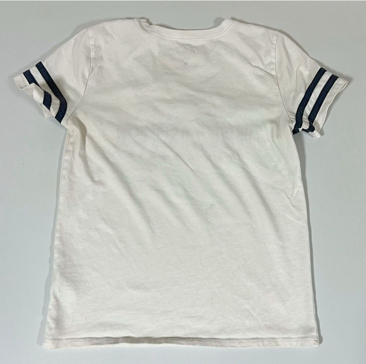 Hollister Hollister White Navy Blue Graphic Tee T-Shirt Top Size S 🤍✨ Size S / US 4 / IT 40 - 5 Thumbnail
