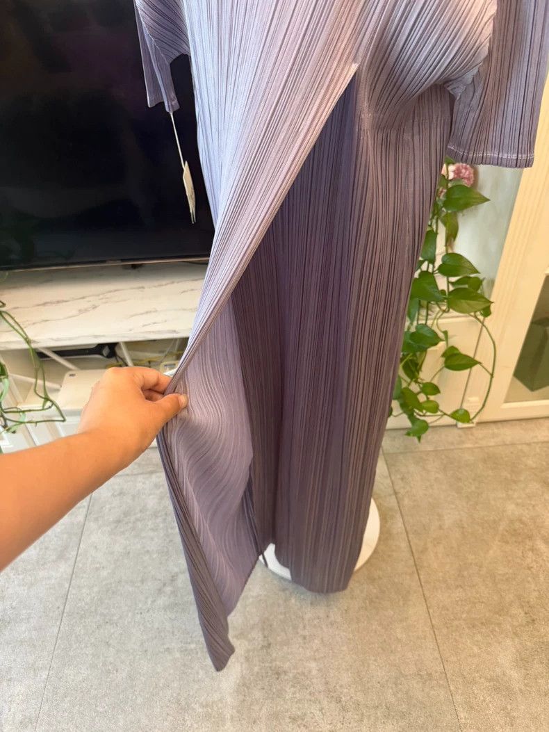 Issey Miyake Issey Miyake size:4 Honor fabric purple-gray dress Size S / US 4 / IT 40 - 7 Thumbnail