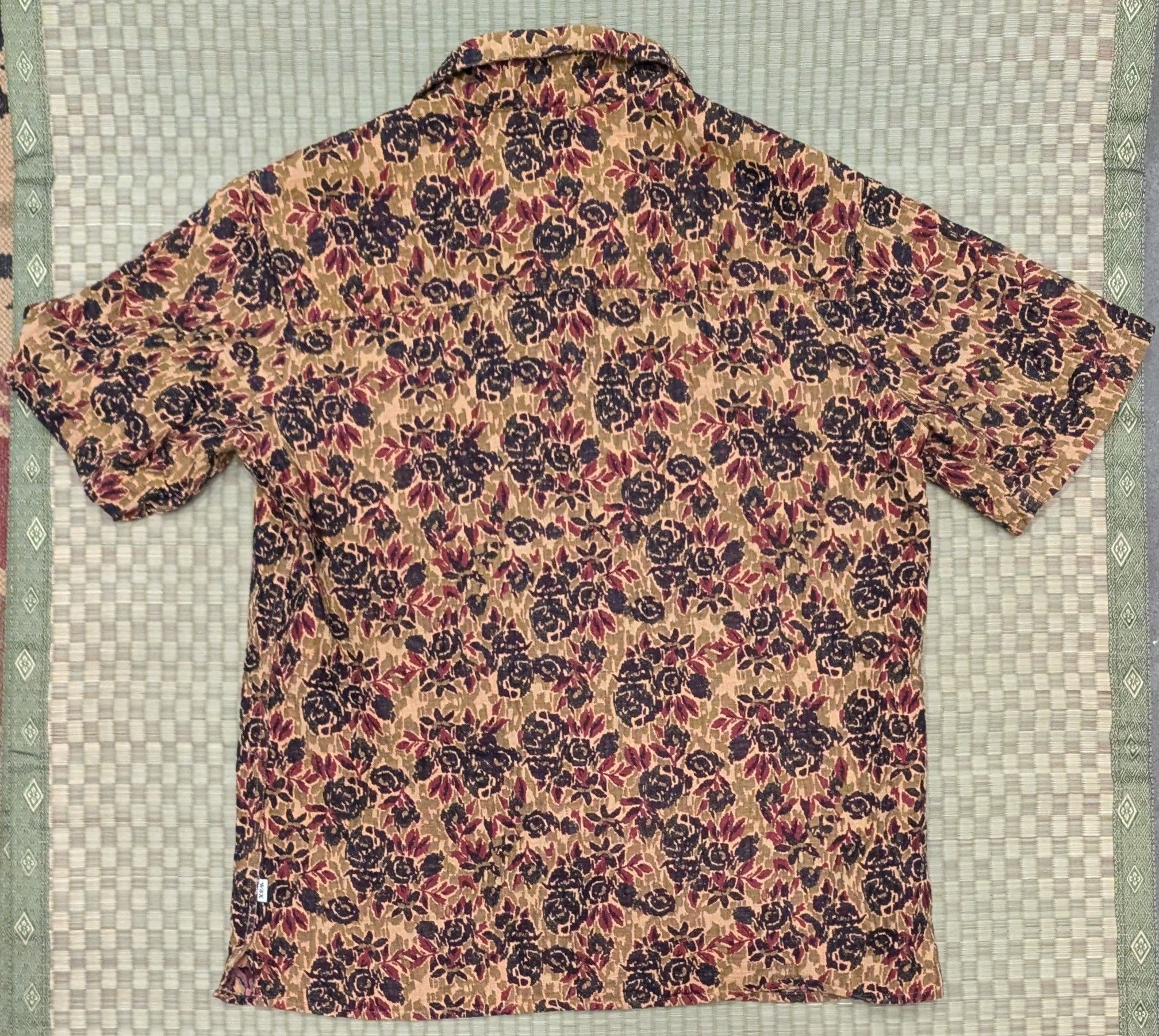 Wax London Wax London Dicot Jacquard Vacation Shirt in Mustard Multi Size US S / EU 44-46 / 1 - 2 Thumbnail