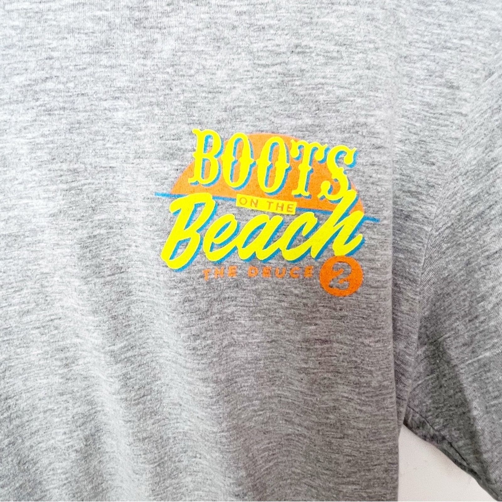 Canvas Canvas Grey Boots on the Beach Grey Tee Shirt Size Medium Size M / US 6-8 / IT 42-44 - 3 Thumbnail