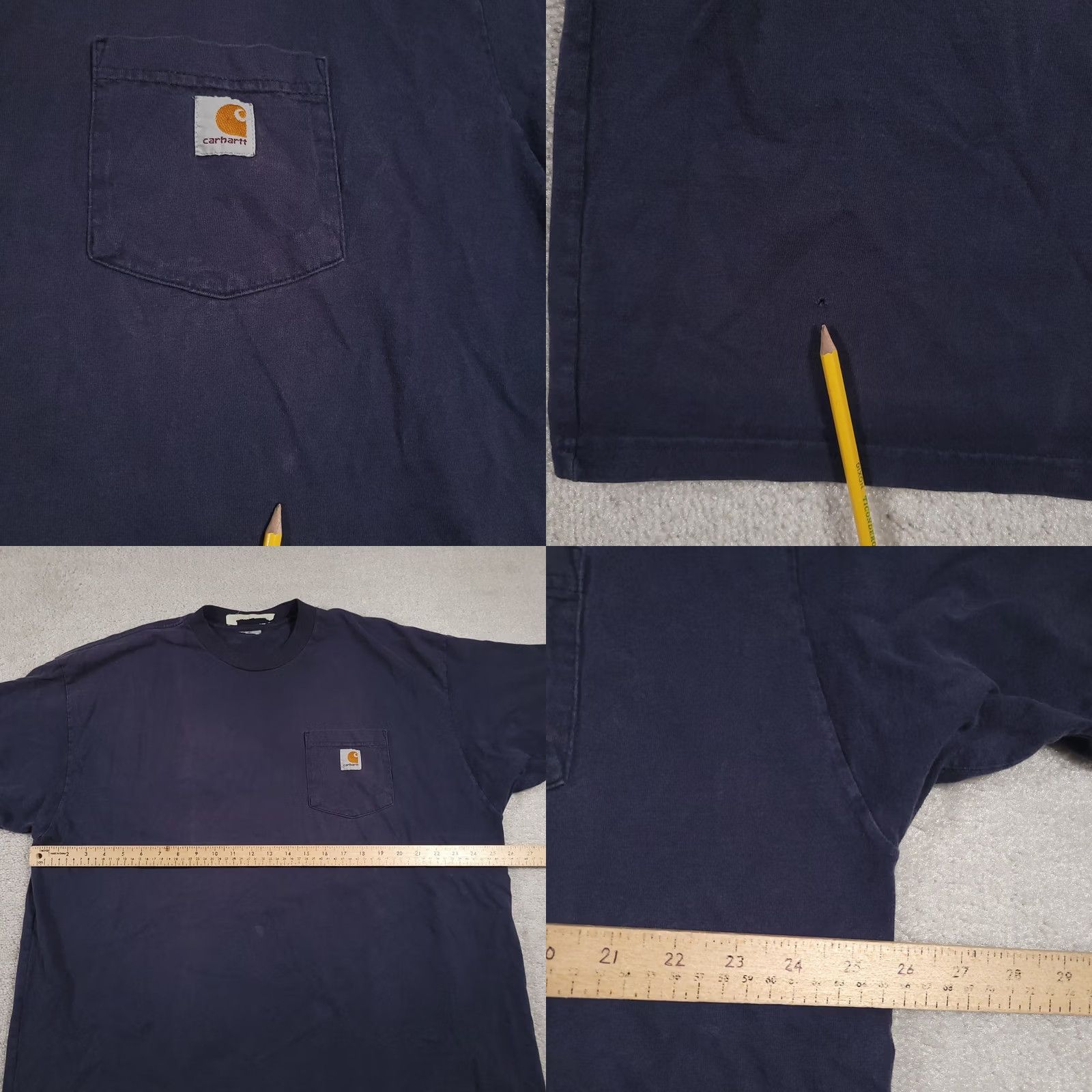 Carhartt Carhartt Shirt Mens 2XL Blue Original Fit Pocket Tee Workwear Heavyweight Grunge Size US XXL / EU 58 / 5 - 8 Thumbnail