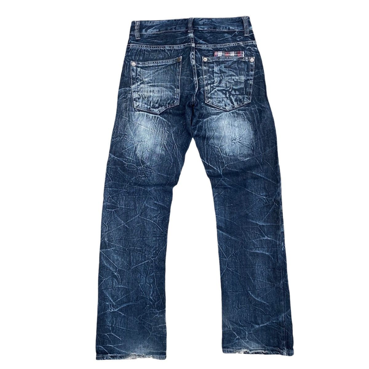 Japanese Brand Wild Life Japan Spellout Flare Jeans Hysteric Style Size US 31 - 7 Thumbnail