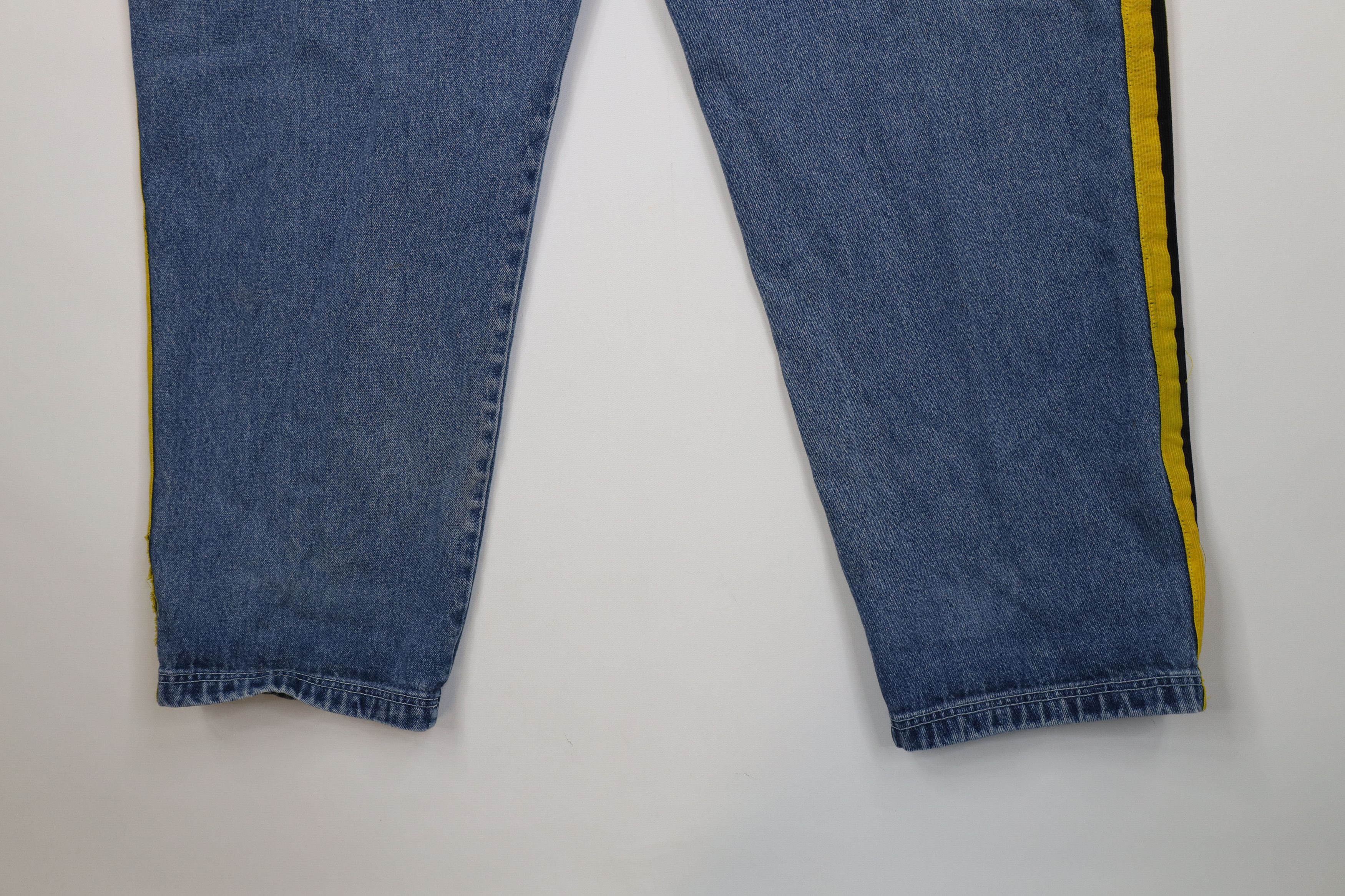 Vintage Vintage 90s Y2K Streetwear Striped Wide Leg Skateboard Jeans Size US 44 / EU 60 - 14 Thumbnail