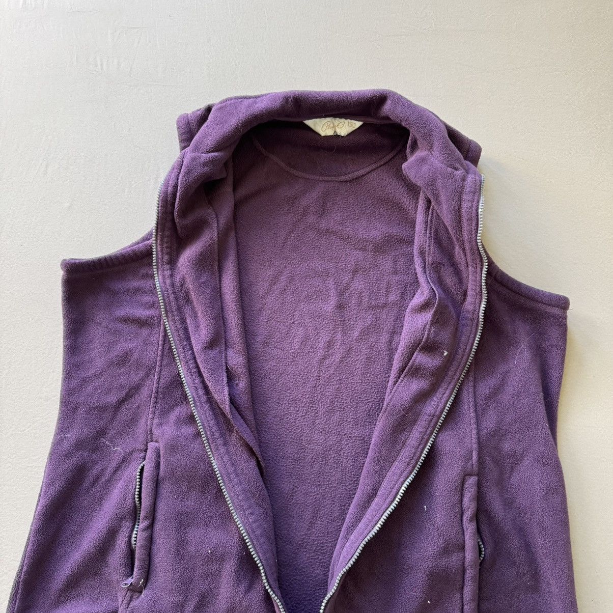 Other Vintage Penny C Fleece Zip Up Vest Size XL / US 12-14 / IT 48-50 - 3 Thumbnail