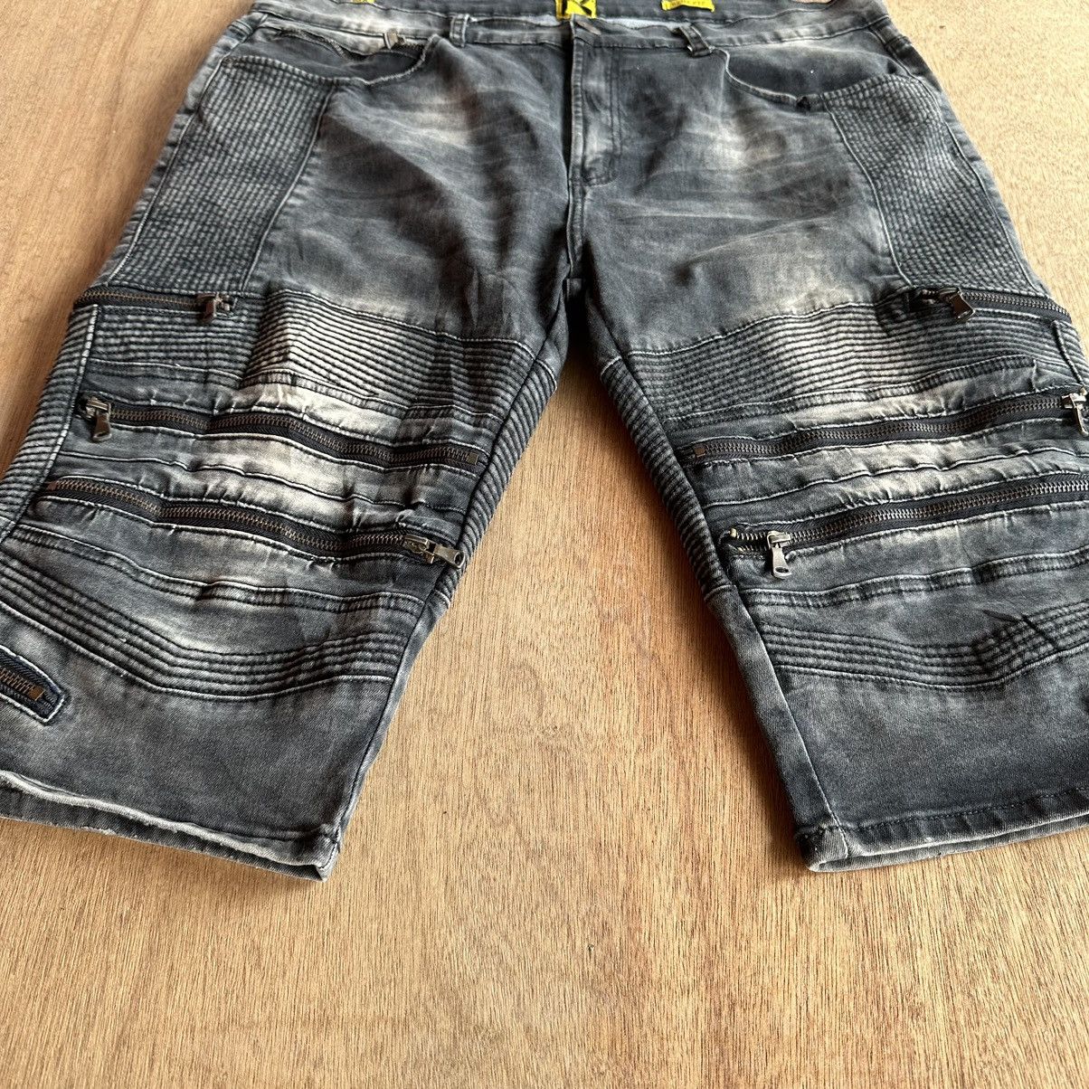 Japanese Brand W38 UBUNTU JAPAN MULTIZIPPER JEANS VINTAGE CROPPED PANT Size US 38 / EU 54 - 4 Thumbnail