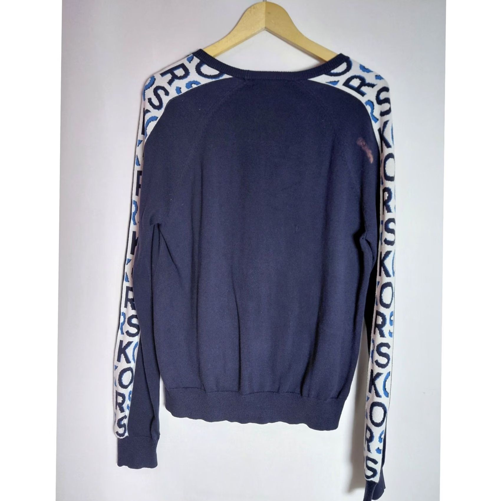 Michael Kors Michael Kors Navy Blue Knit Sweater Women M Crew Neck Long Sleeve Pullover Casual Workwear Knit Solid Navy Blue Content? Size M / US 6-8 / IT 42-44 - 2 Thumbnail
