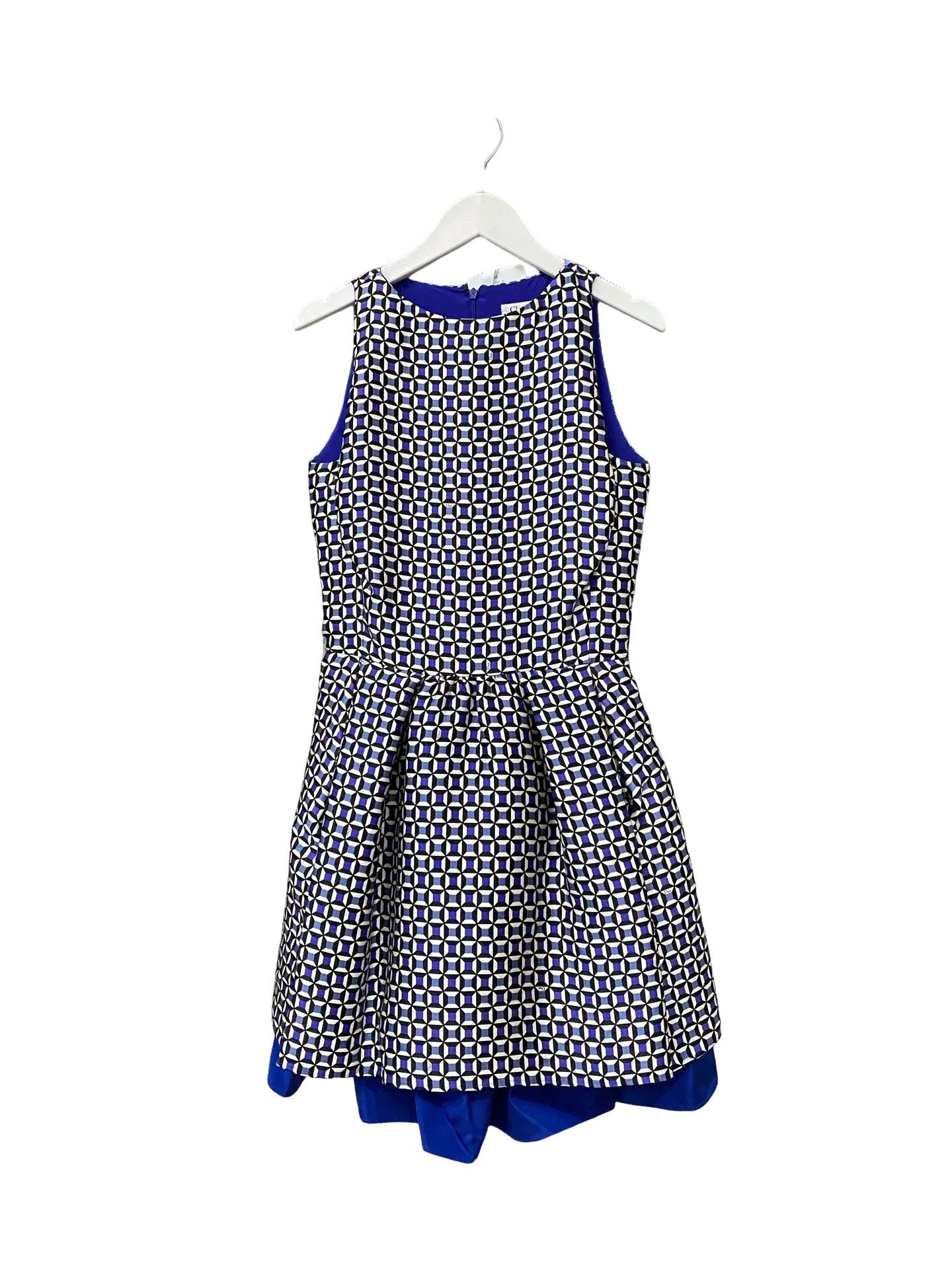 Dior Dior Geometric Silk Sleeveless Dress Size 36 Size XS / US 0-2 / IT 36-38 - 1 Thumbnail