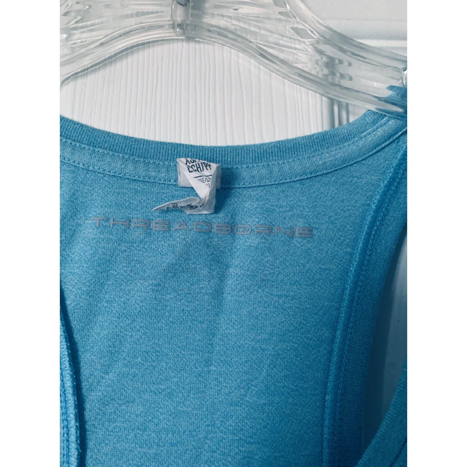 Under Armour Under Armour Threadborne Womens Light Blue Heather Racerback Active Tank Top XS Size XS / US 0-2 / IT 36-38 - 2 Thumbnail