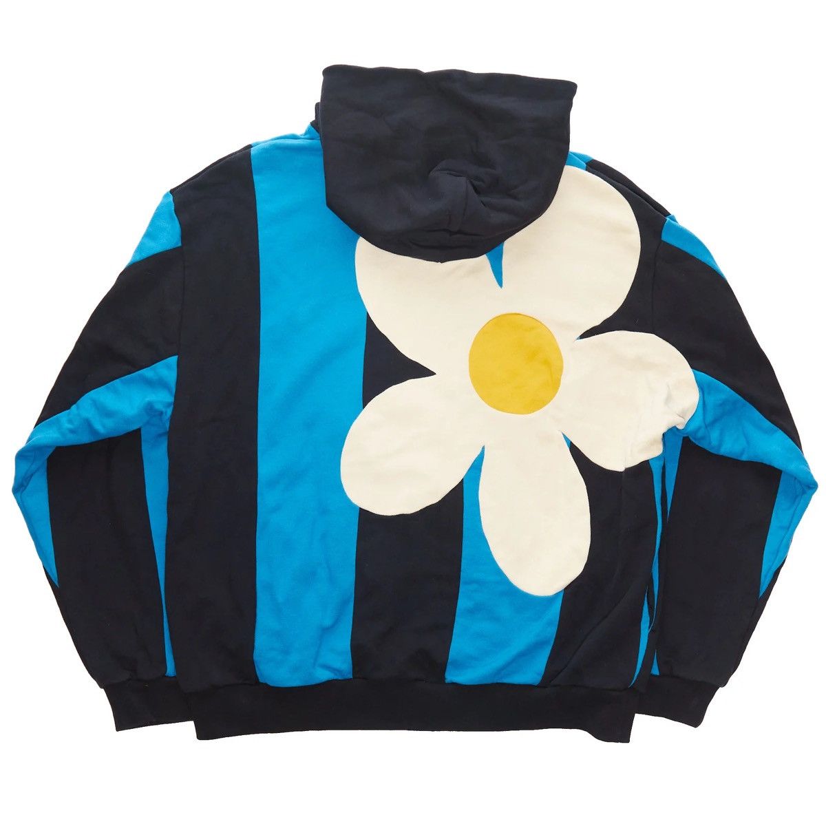 Marni MARNI BLACK BLUE PATTERN PRINT STRIPED HOODIE Size US L / EU 52-54 / 3 - 2 Thumbnail