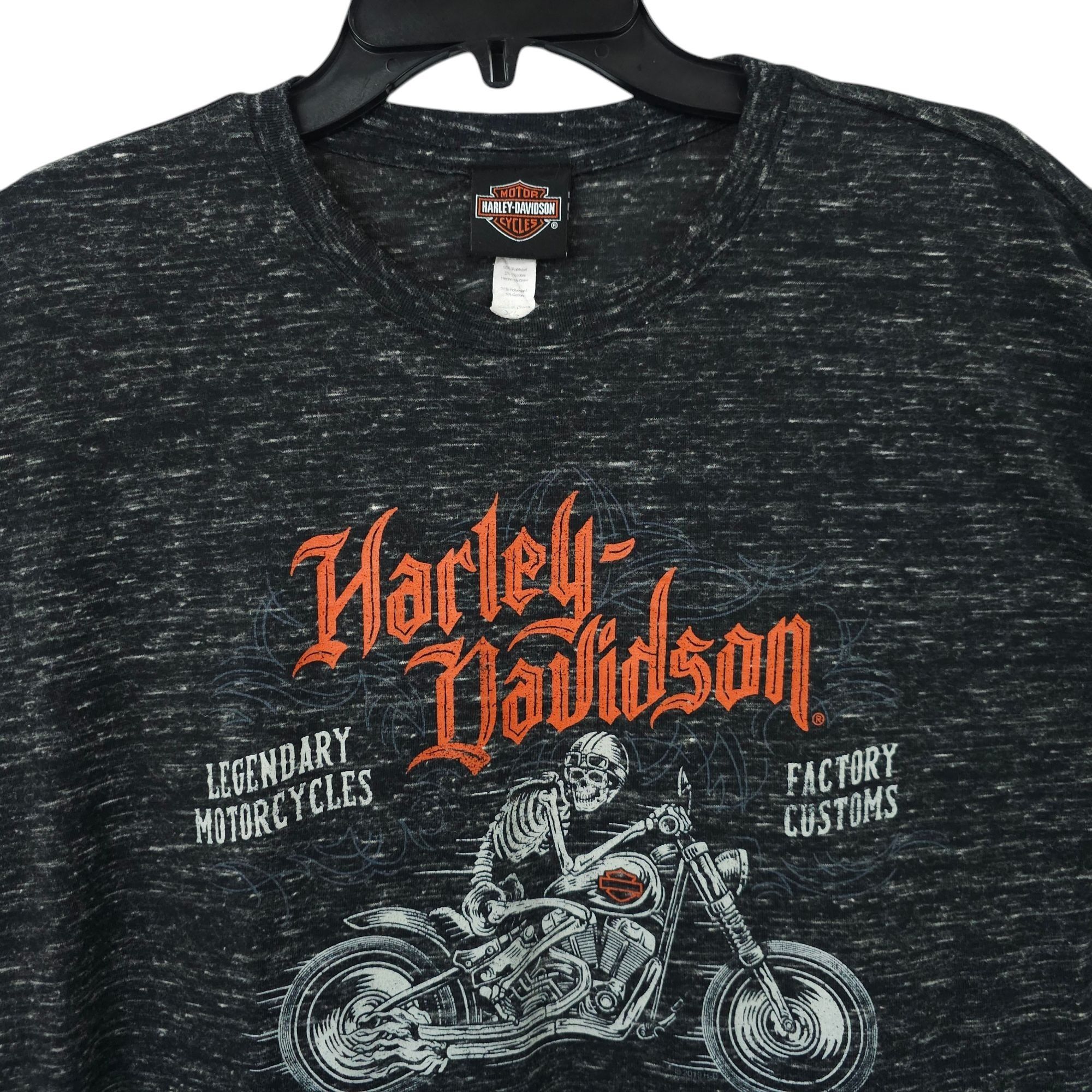Harley Davidson Harley Davidson T Shirt Mens XL Double Sided 2019 Skeleton Size US XL / EU 56 / 4 - 10 Thumbnail