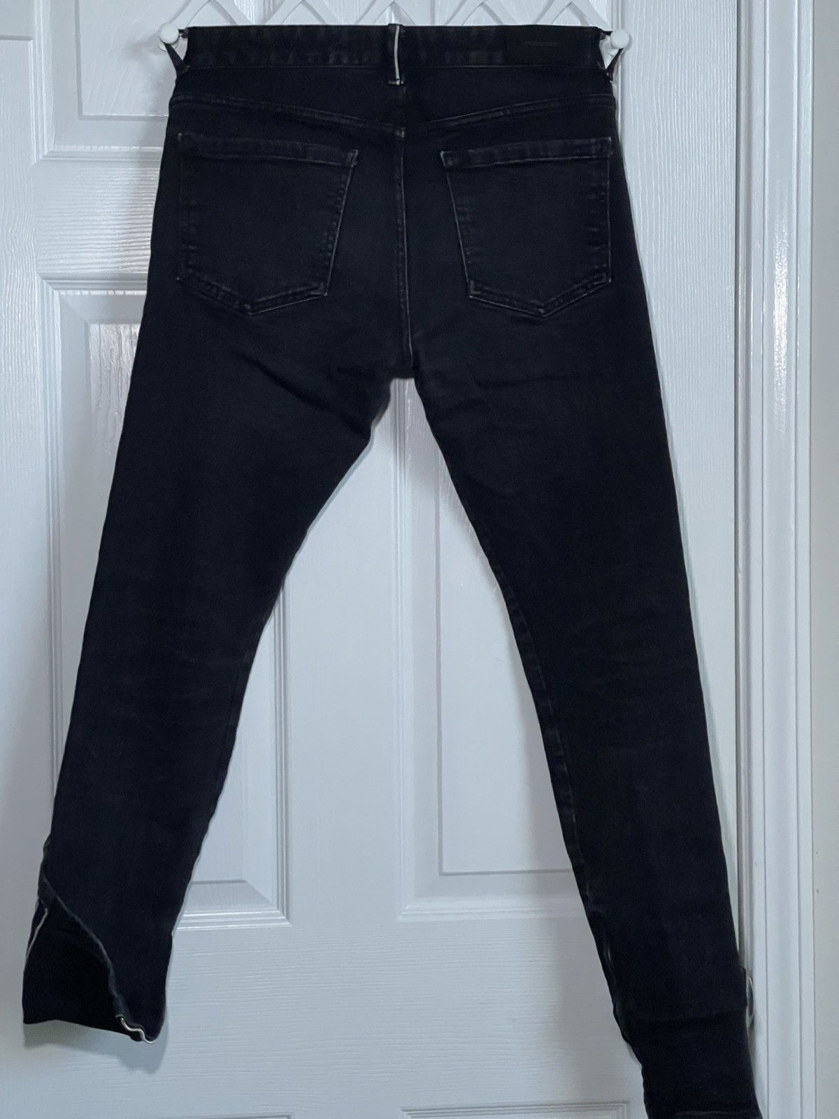 Represent Clo. Represent black denim with ankles zip. Size US 31 - 5 Thumbnail