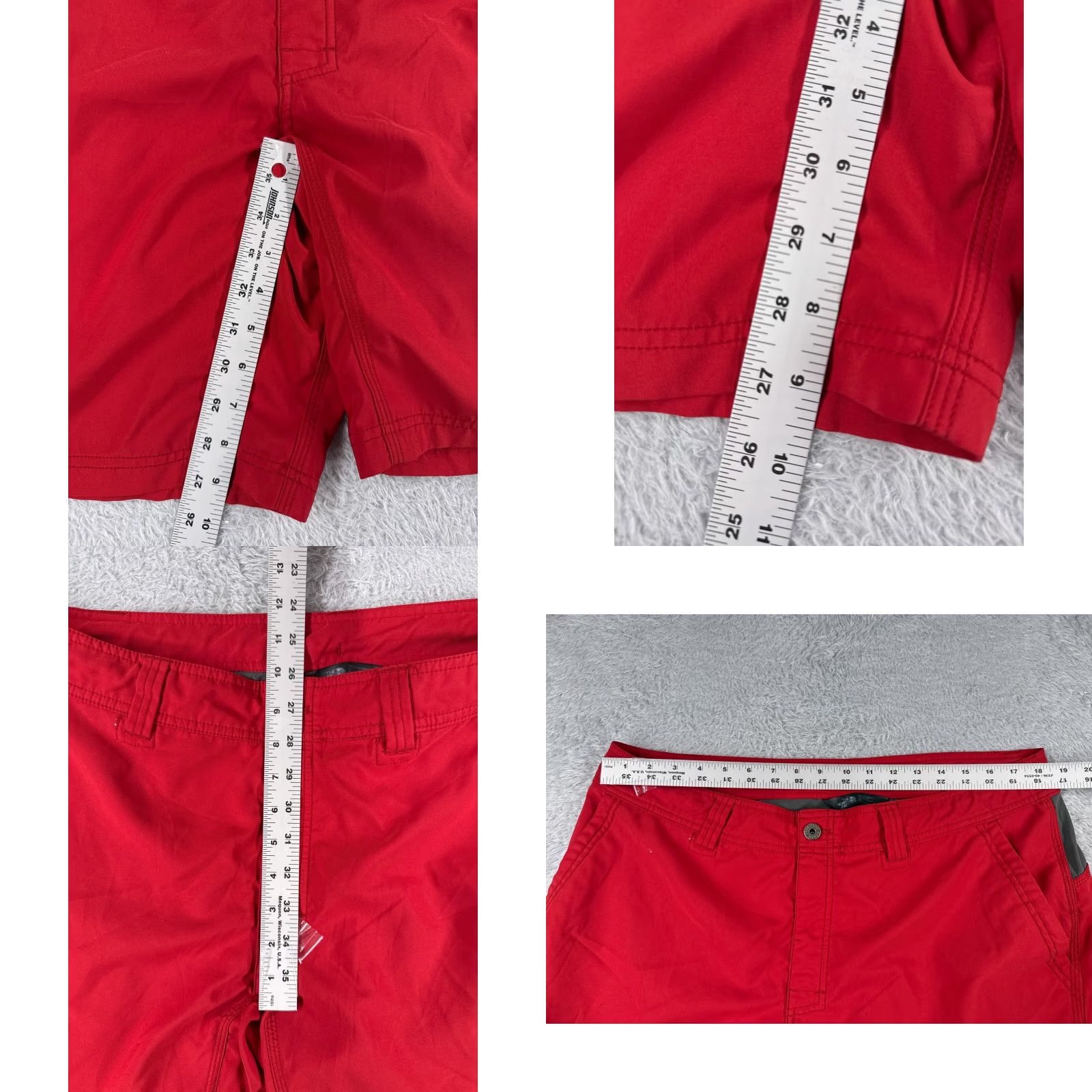 The North Face The North Face Shorts Men 38 Red Zipper Cargo Polyester Hiking Fishing Outdoors Size US 38 / EU 54 - 8 Thumbnail