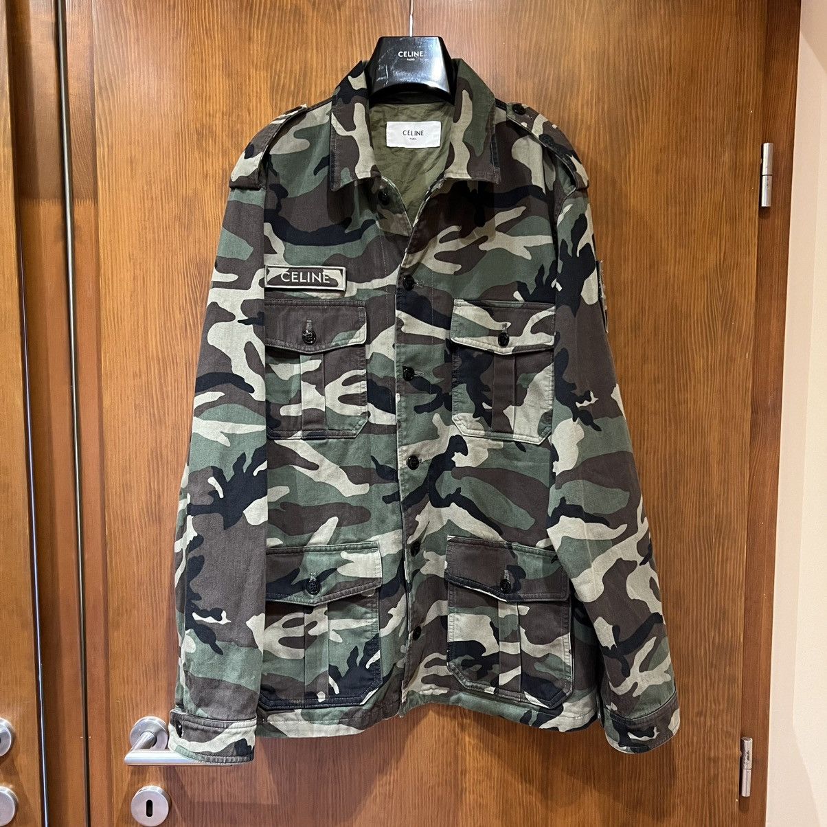 Celine Celine Saharienne Oversized Military Jacket Size US L / EU 52-54 / 3 - 1 Thumbnail