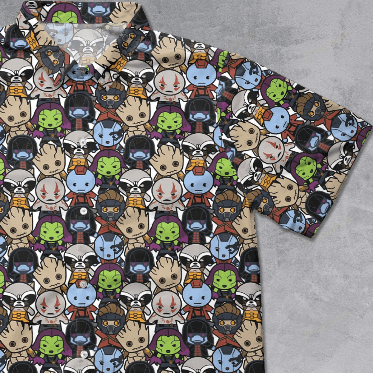 The Unbranded Brand Guardians of the Galaxy Characters Button Down Shirt Size US S / EU 44-46 / 1 - 1 Thumbnail