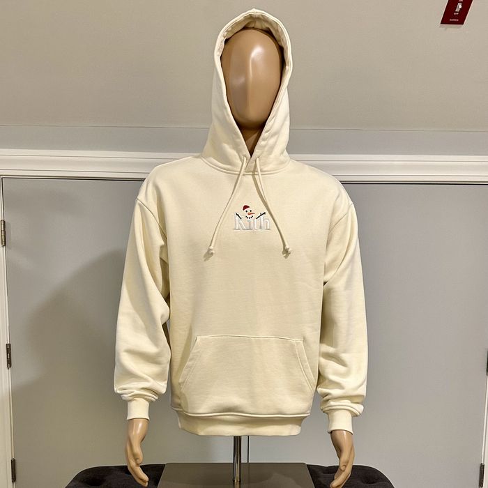 Kith KITH Serif Snowman Hoodie Size MEDIUM Sandrift FW21