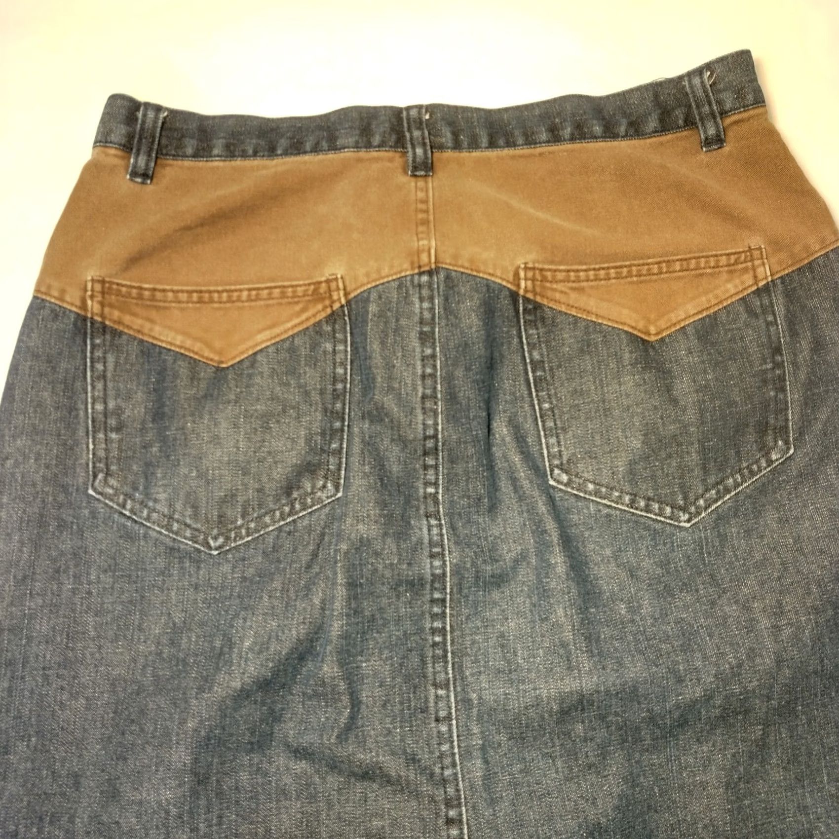 Gap VINTAGE Gap Denim Jean Skirt Midi Western Classic OCR? [Note: This is invalid; please provide proper original title to refine.] Size 34" / US 12 / IT 48 - 3 Thumbnail
