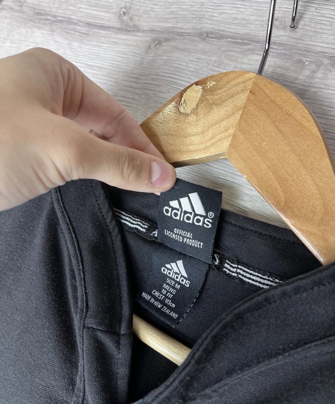 Vintage Vintage men’s soccer jersey Adidas All Black size M Size US M / EU 48-50 / 2 - 5 Thumbnail