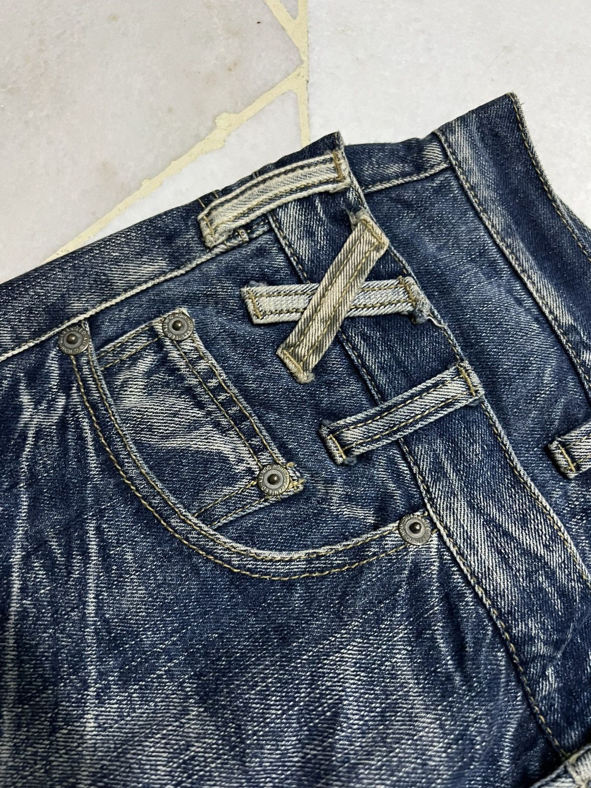 If Six Was Nine × Japanese Brand 💥Double Waist💥Vintage Japanese Brand Unbrand Claw Jean Japan Size US 34 / EU 50 - 10 Thumbnail