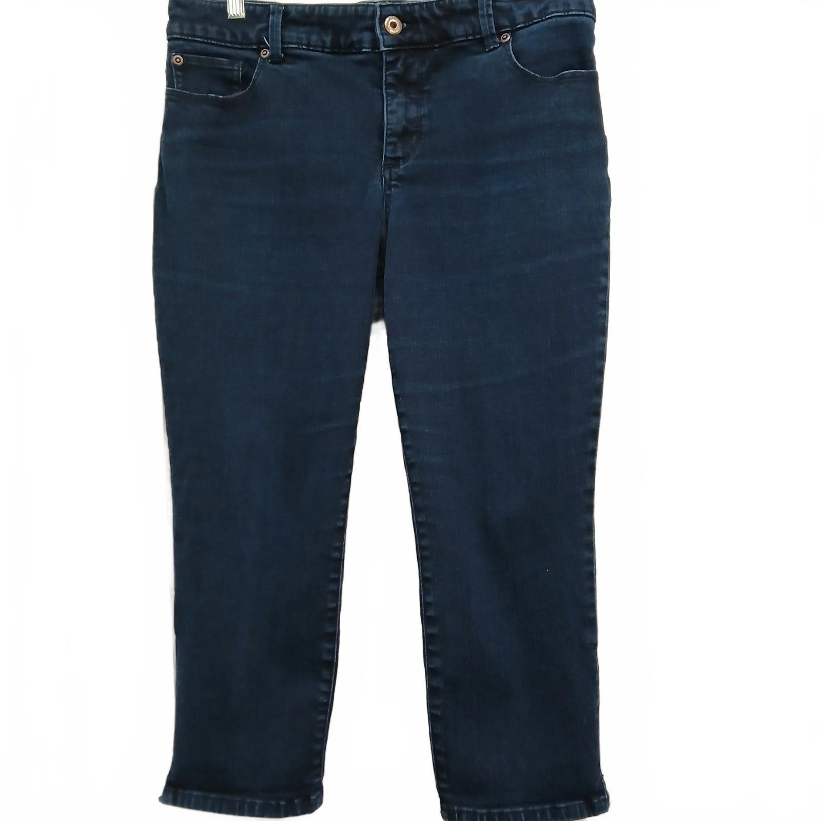 Chicos Chico's So Slimming Women's Jeans - Size 1.5 - Dark Wash Size 32" / US 10 / IT 46 - 2 Thumbnail