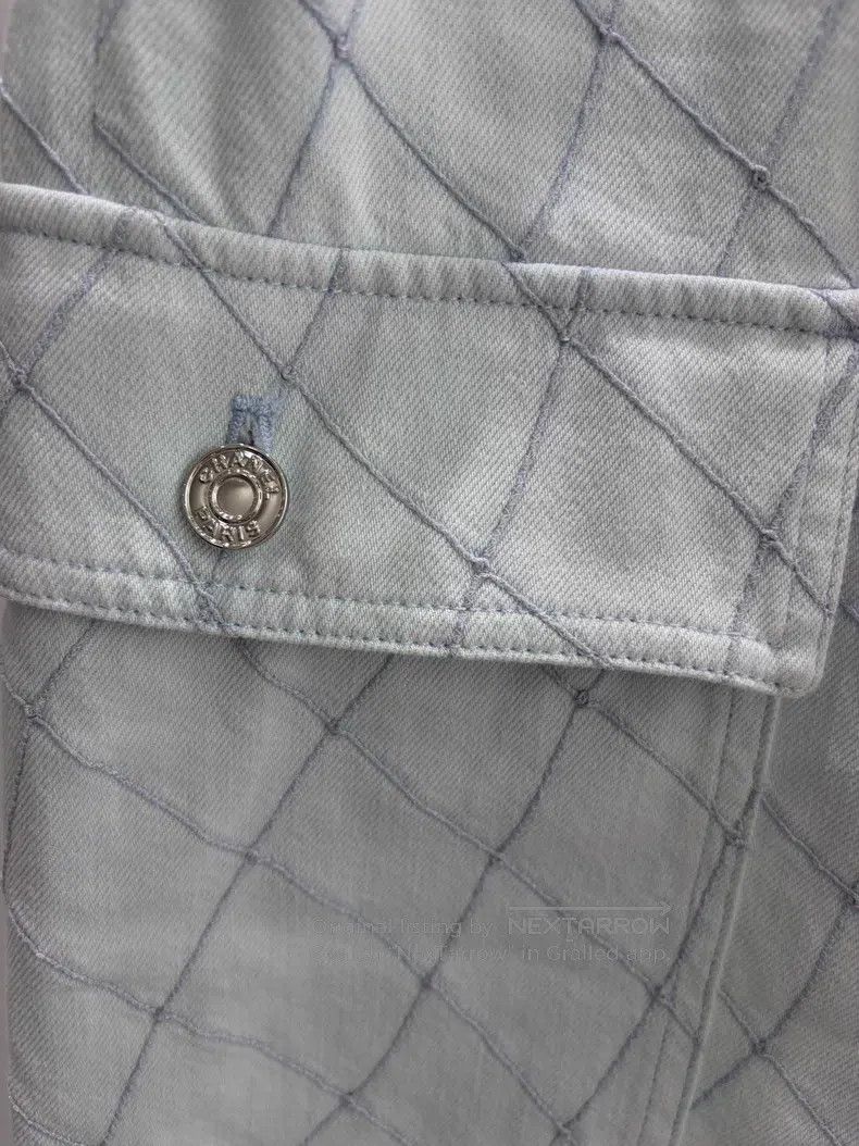 Chanel Chanel Light blue plaid jeans Size 25" / US 0 / IT 36 - 3 Thumbnail
