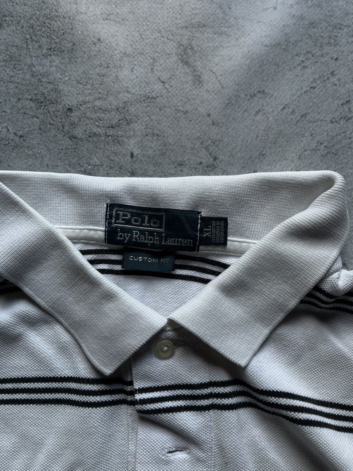 Polo Ralph Lauren 💂🏻‍♀️vintage polo ralph lauren black white polo💂🏻‍♀️ Size US XL / EU 56 / 4 - 3 Thumbnail