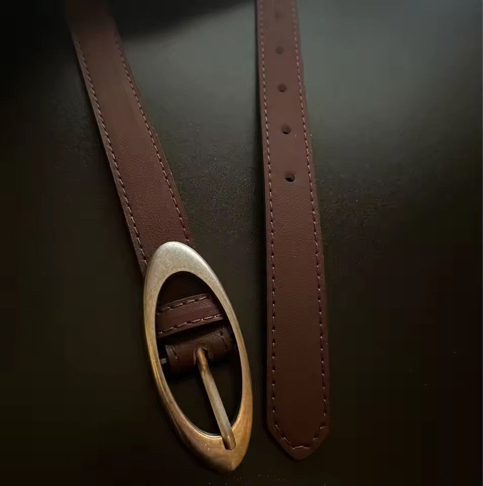 Other Oval Buckle Western Belt Size ONE SIZE - 2 Thumbnail