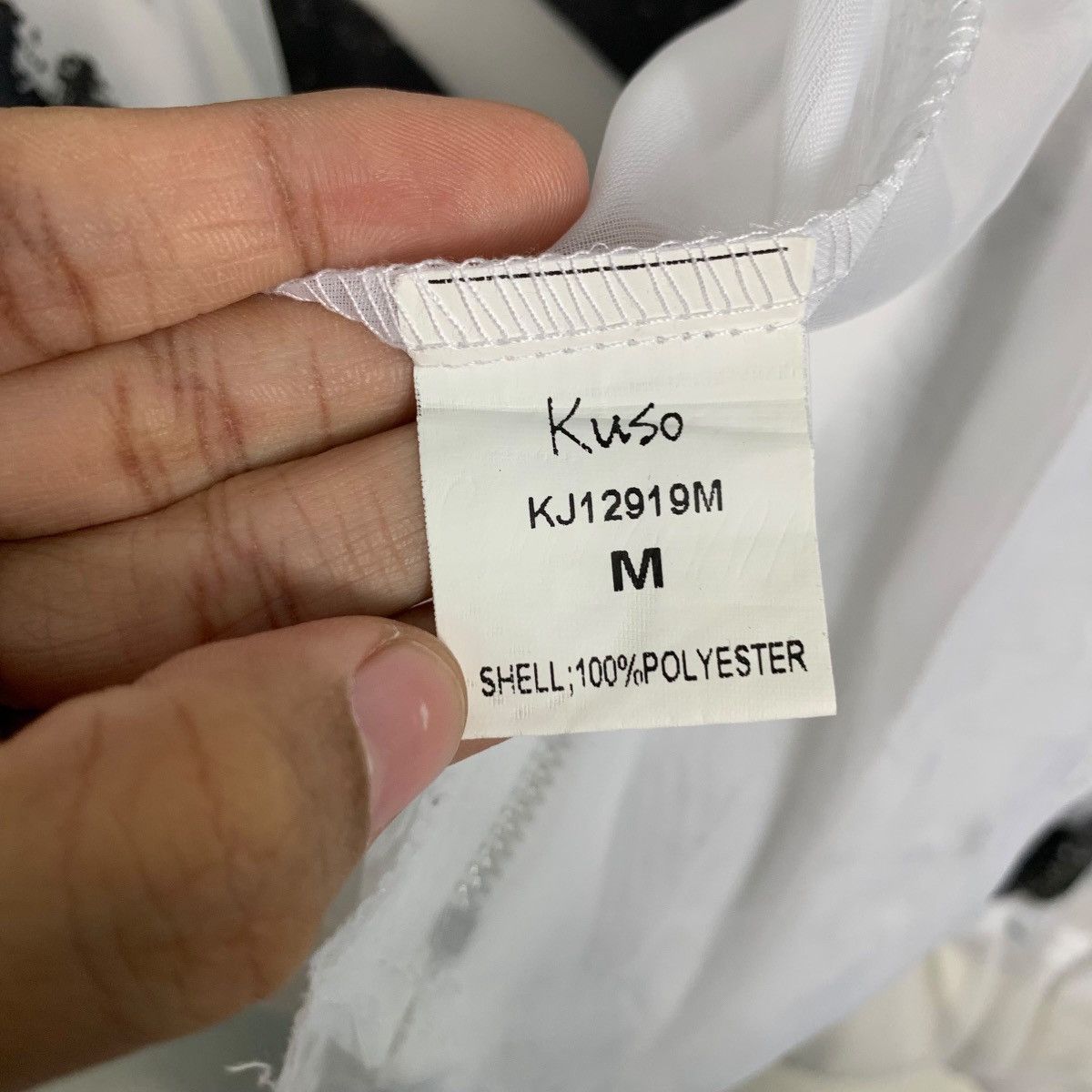 Japanese Brand KUSO Printed Polyester Light Jacket #2766-C125 Size M / US 6-8 / IT 42-44 - 16 Thumbnail