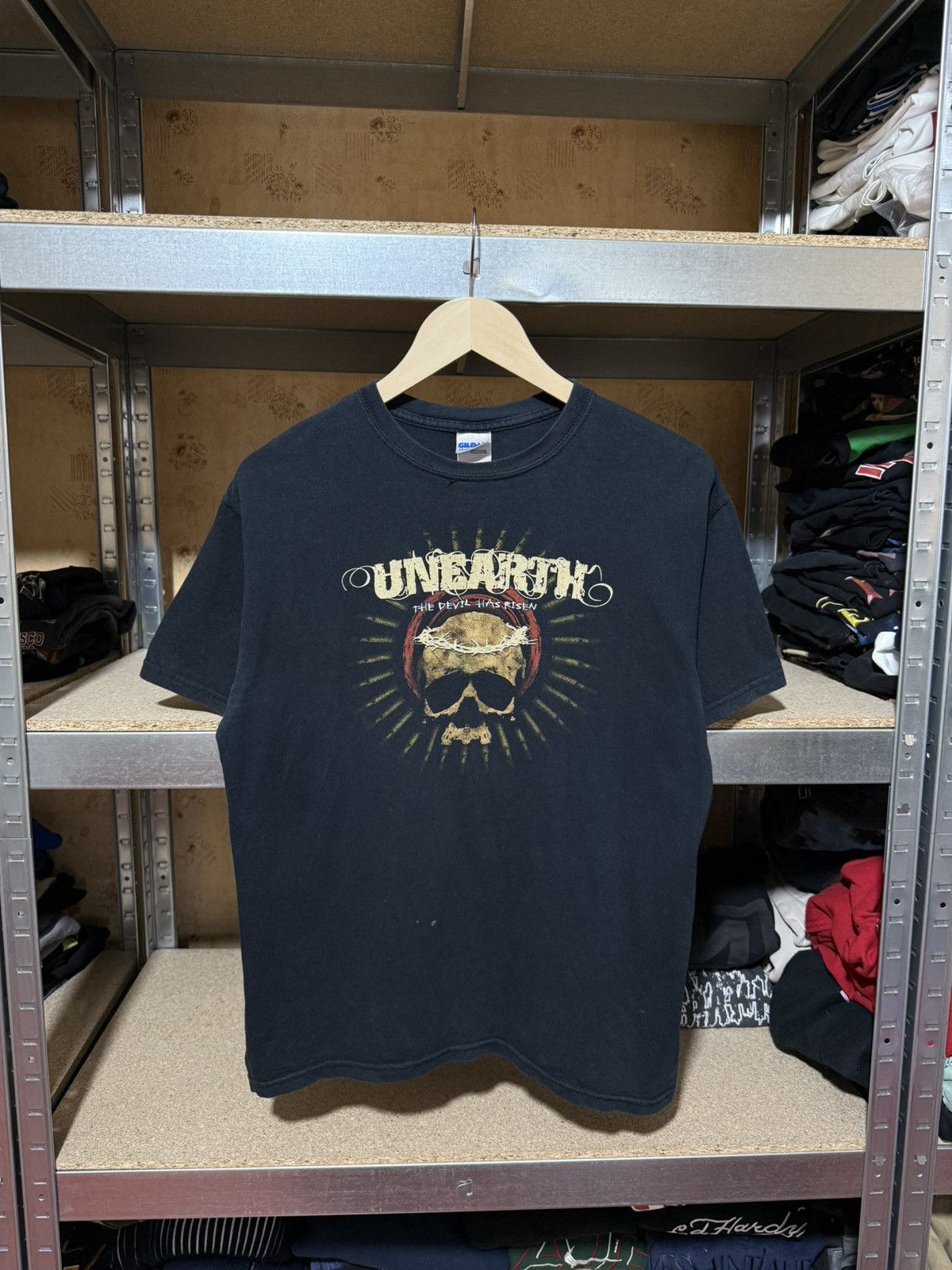 Band Tees × Vintage Vintage 2006 Unearth The Devil Has Risen Rock Band T-Shirt Size US M / EU 48-50 / 2 - 1 Thumbnail
