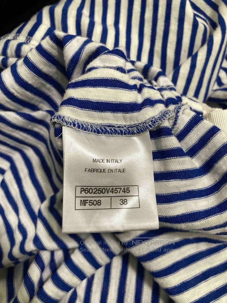 Chanel Chanel Blue and white striped short-sleeved dress Size XS / US 0-2 / IT 36-38 - 7 Thumbnail