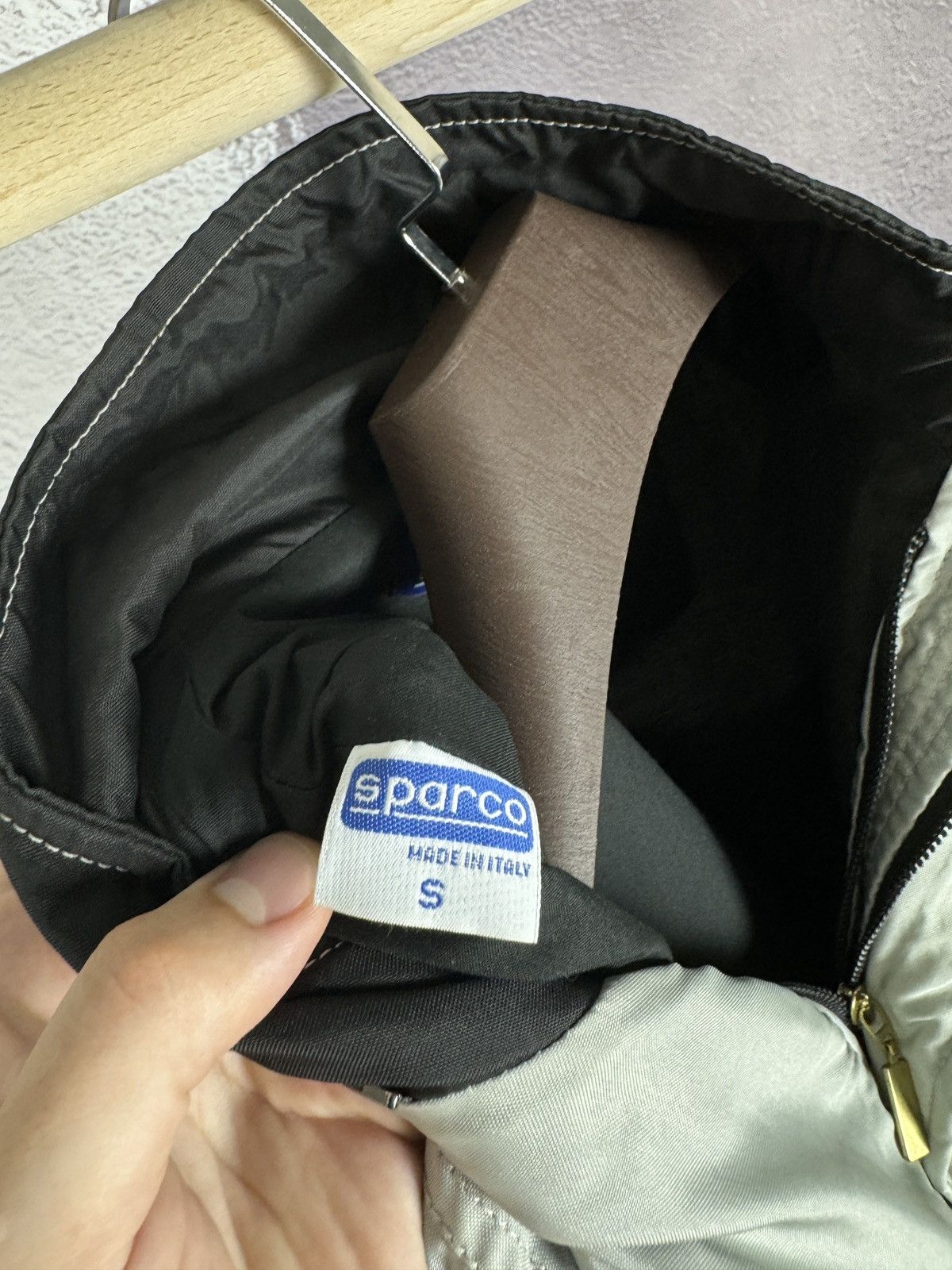 Vintage Sparco vintage racing France big logo nylon jacket grey S Size US S / EU 44-46 / 1 - 18 Thumbnail