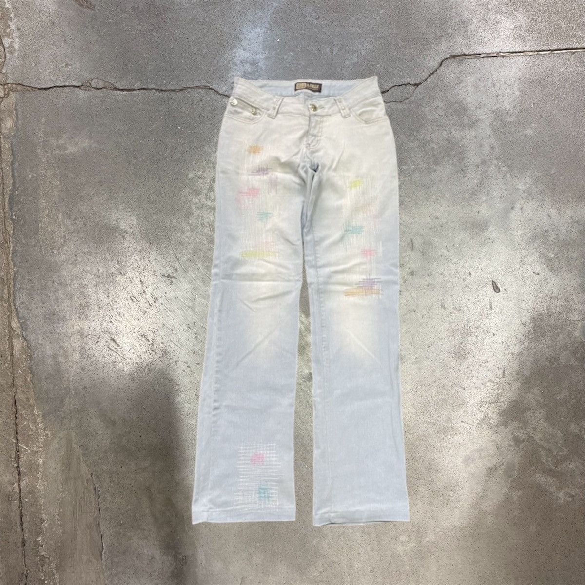 Vintage Vintage Y2K Baggy Wide Leg Flared Jeans Grunge Streetwear 33 Size 33" - 1 Thumbnail