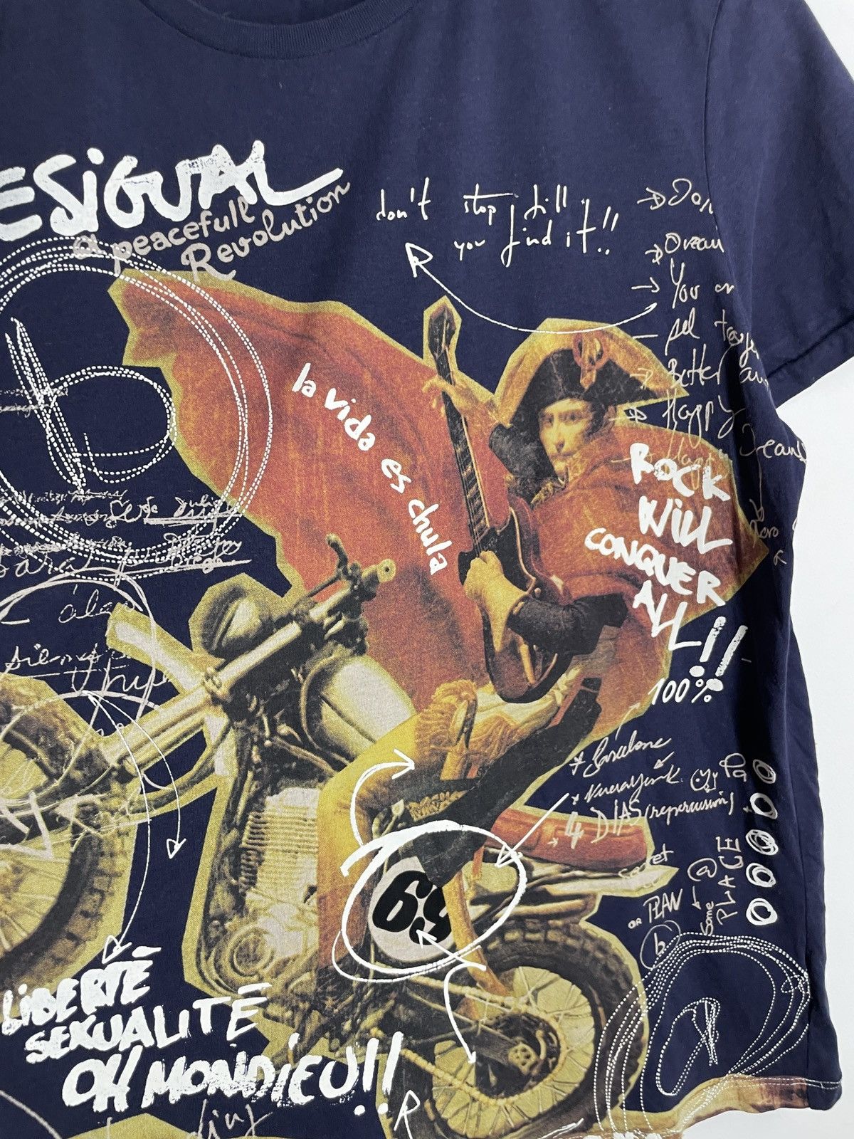 Desigual Desigual Vintage Tshirt Napoleon On Bike Size US M / EU 48-50 / 2 - 4 Thumbnail