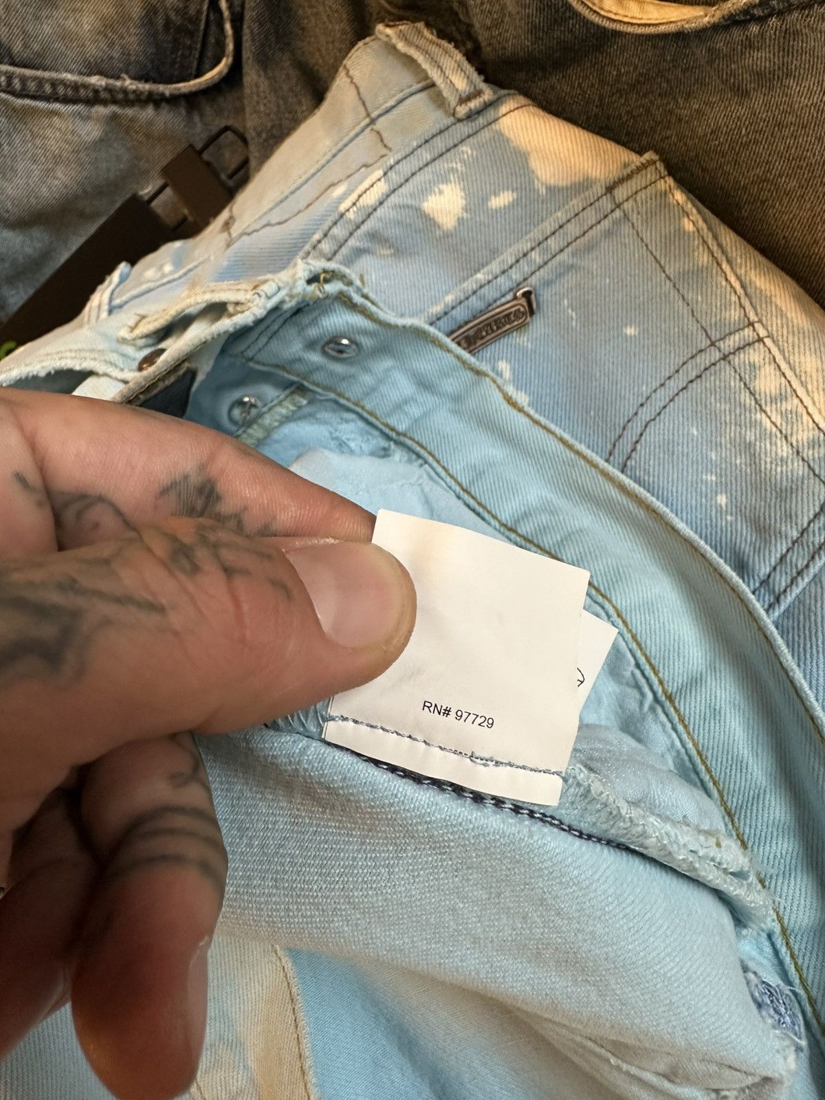 Chrome Hearts Chrome Hearts Drake Blue levi cross jeans 30 31 32 Size US 31 - 11 Thumbnail