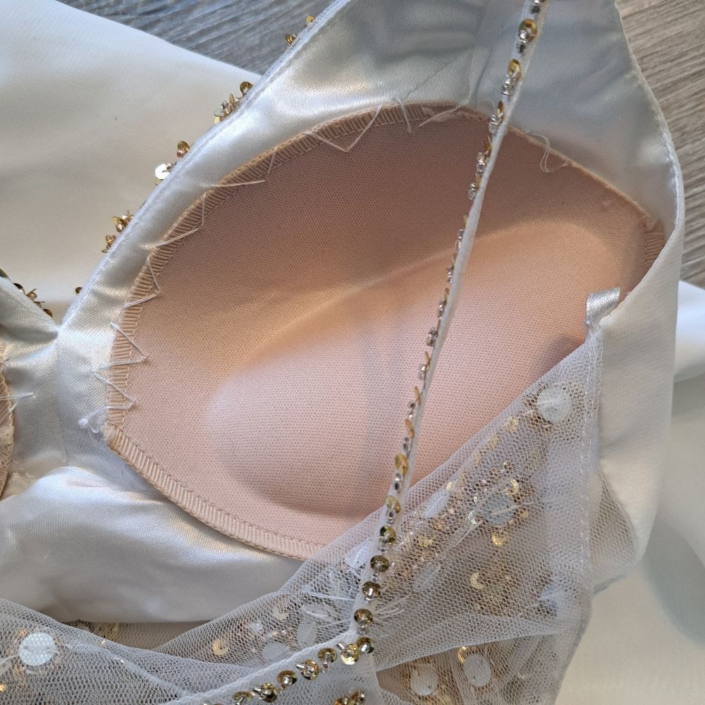 Other Dave & Johnny Embellished Rhinestones Illusion Back Long For Size XS / US 0-2 / IT 36-38 - 5 Thumbnail