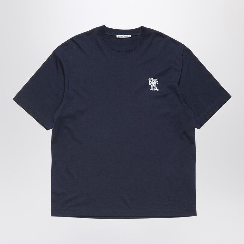 Acne Studios Acne Studios Logo T-Shirt Navy Blue Size US S / EU 44-46 / 1 - 1 Thumbnail
