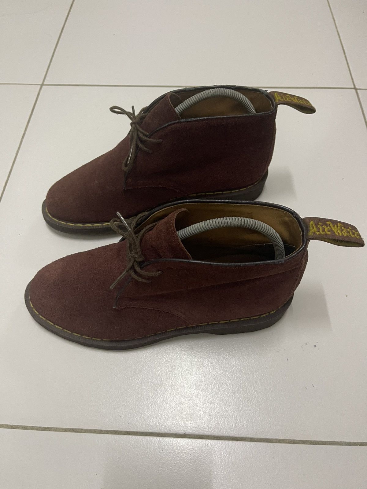 Dr. Martens Rare DR MARTENS Sawyer Suede Red Wine Desert Boot Size US 8 / EU 41 - 3 Thumbnail