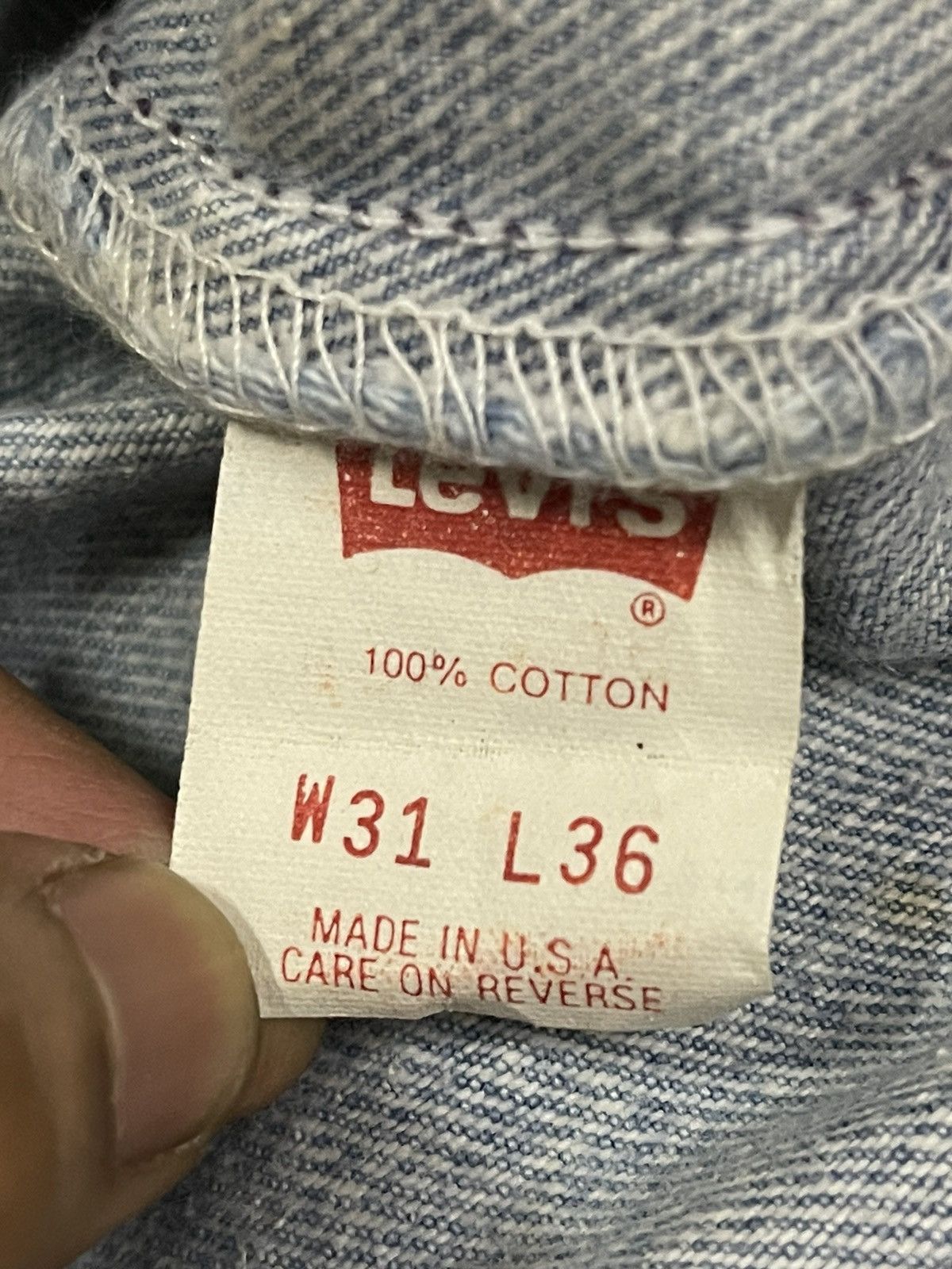 Levi's Vintage 80s Levis 501 Blue Wash Style Classic Jeans Size US 28 / EU 44 - 8 Thumbnail