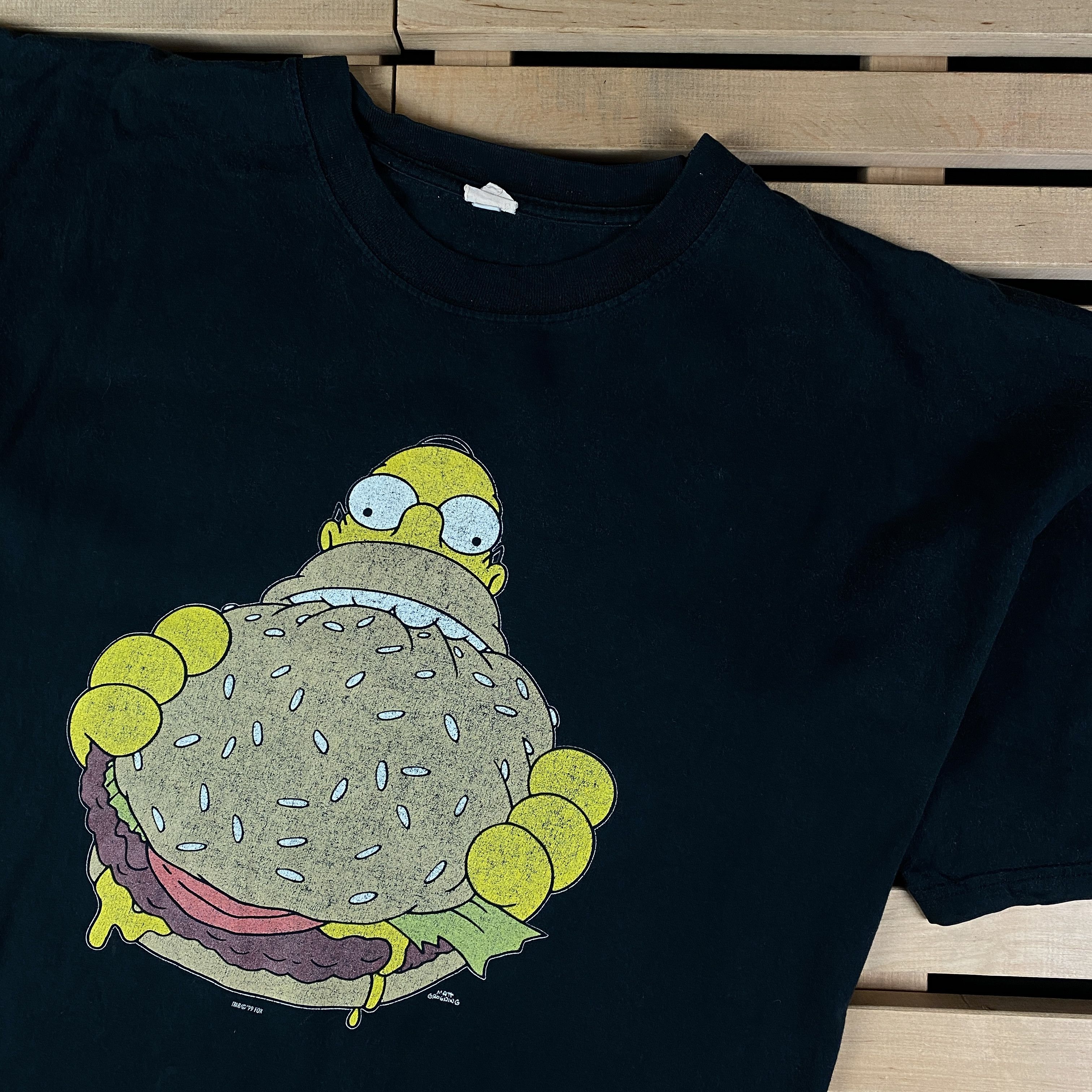 The Simpsons Mens Vintage T-Shirt The Simpsons Homer 1999 Size XL Size US M / EU 48-50 / 2 - 2 Thumbnail