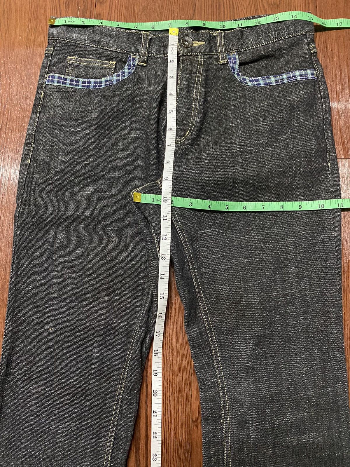 Japanese Brand Vintage Japanese Brands Flare Black Denim Style Jeans Size US 31 - 8 Thumbnail