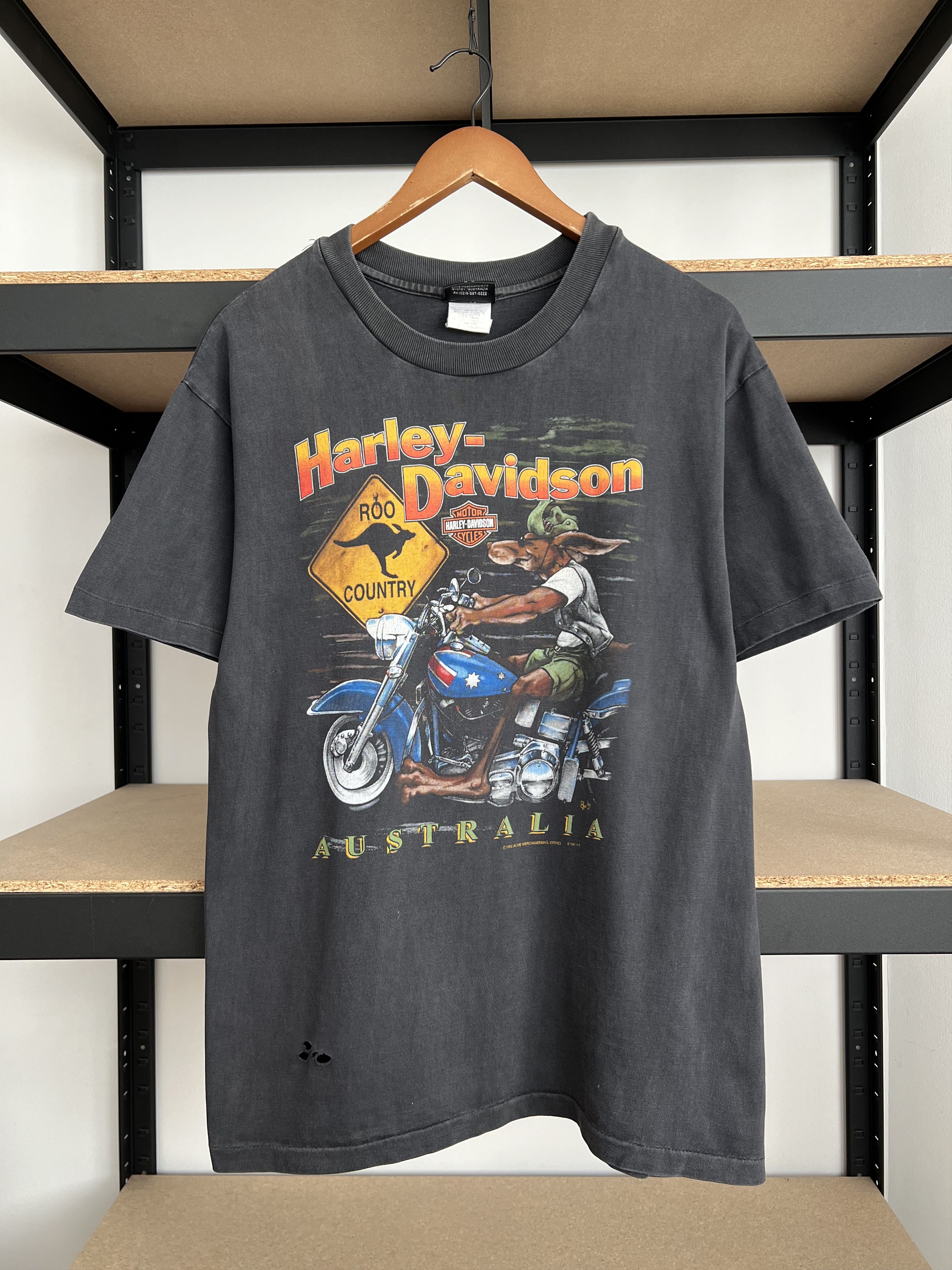 Harley Davidson Vintage 1997 Harley Davidson Australia Kangaroo T-shirt Size US M / EU 48-50 / 2 - 1 Thumbnail