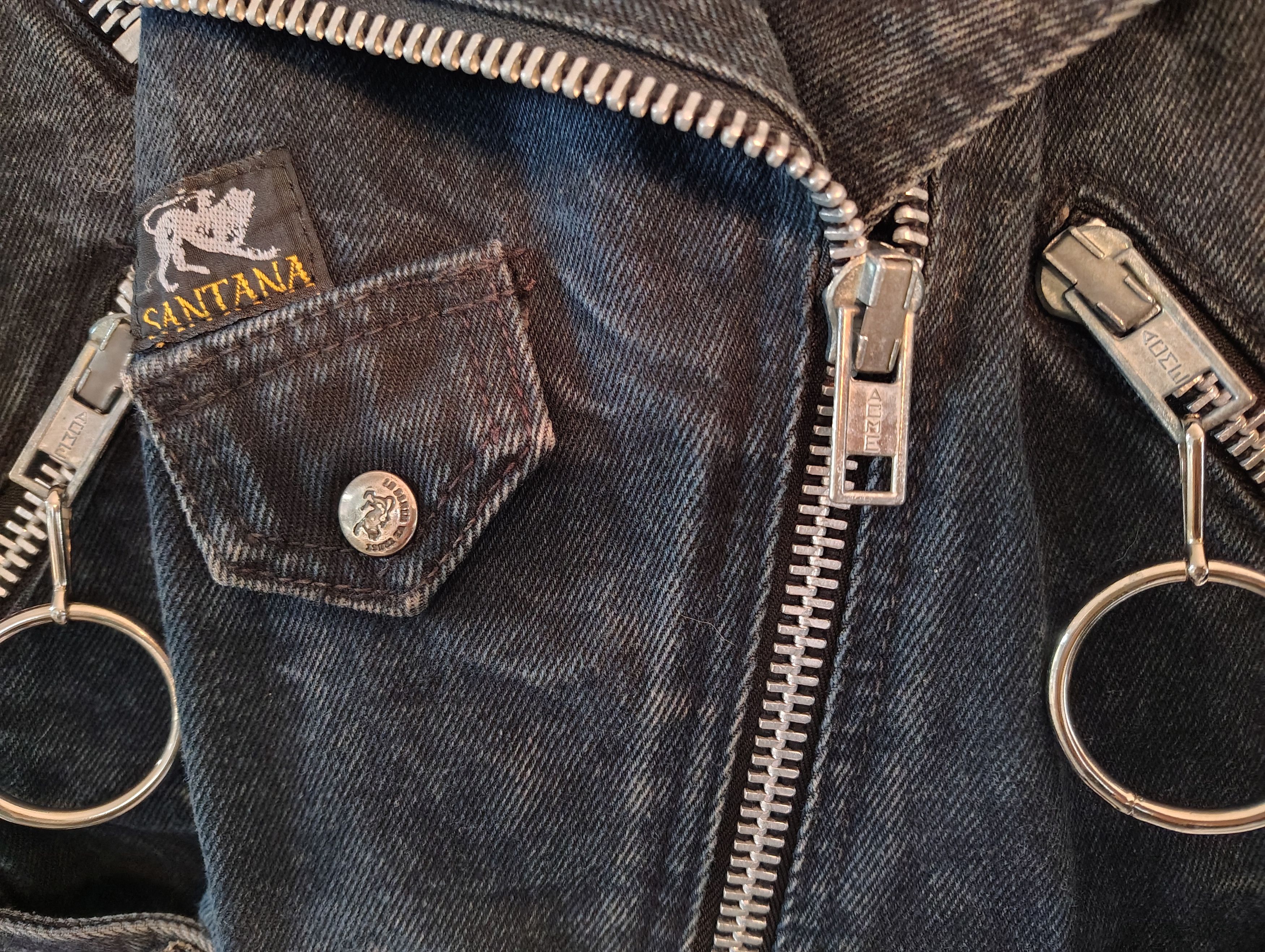 Parasuco Vintage Santana Rockers Denim Jacket Womens Medium Size M / US 6-8 / IT 42-44 - 2 Thumbnail