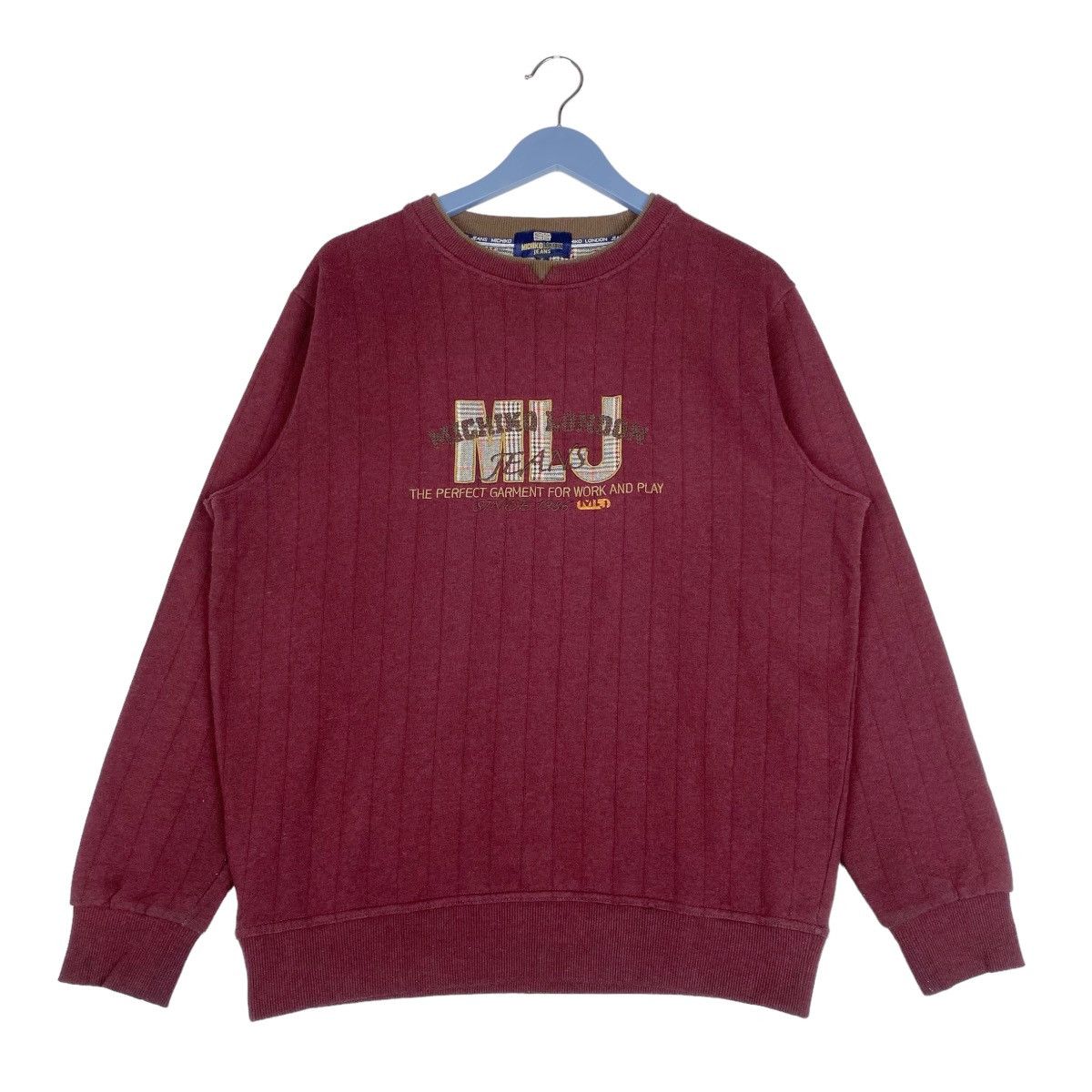 Designer × Vintage Michiko London Jeans Embroidered Sweatshirt Pullover Jumper Size US L / EU 52-54 / 3 - 1 Thumbnail