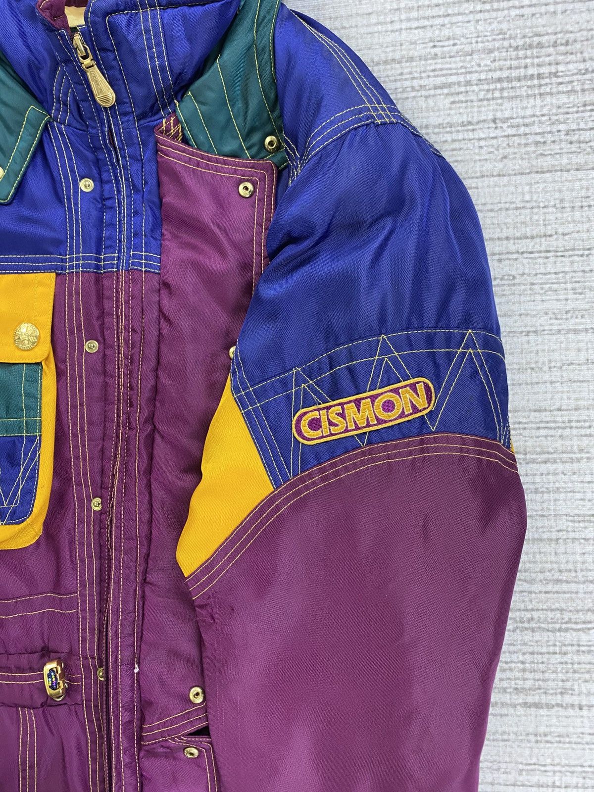 Japanese Brand × Vintage Vintage Cismon Bomber Ski Wear Multicolour Jacket Size US L / EU 52-54 / 3 - 7 Thumbnail