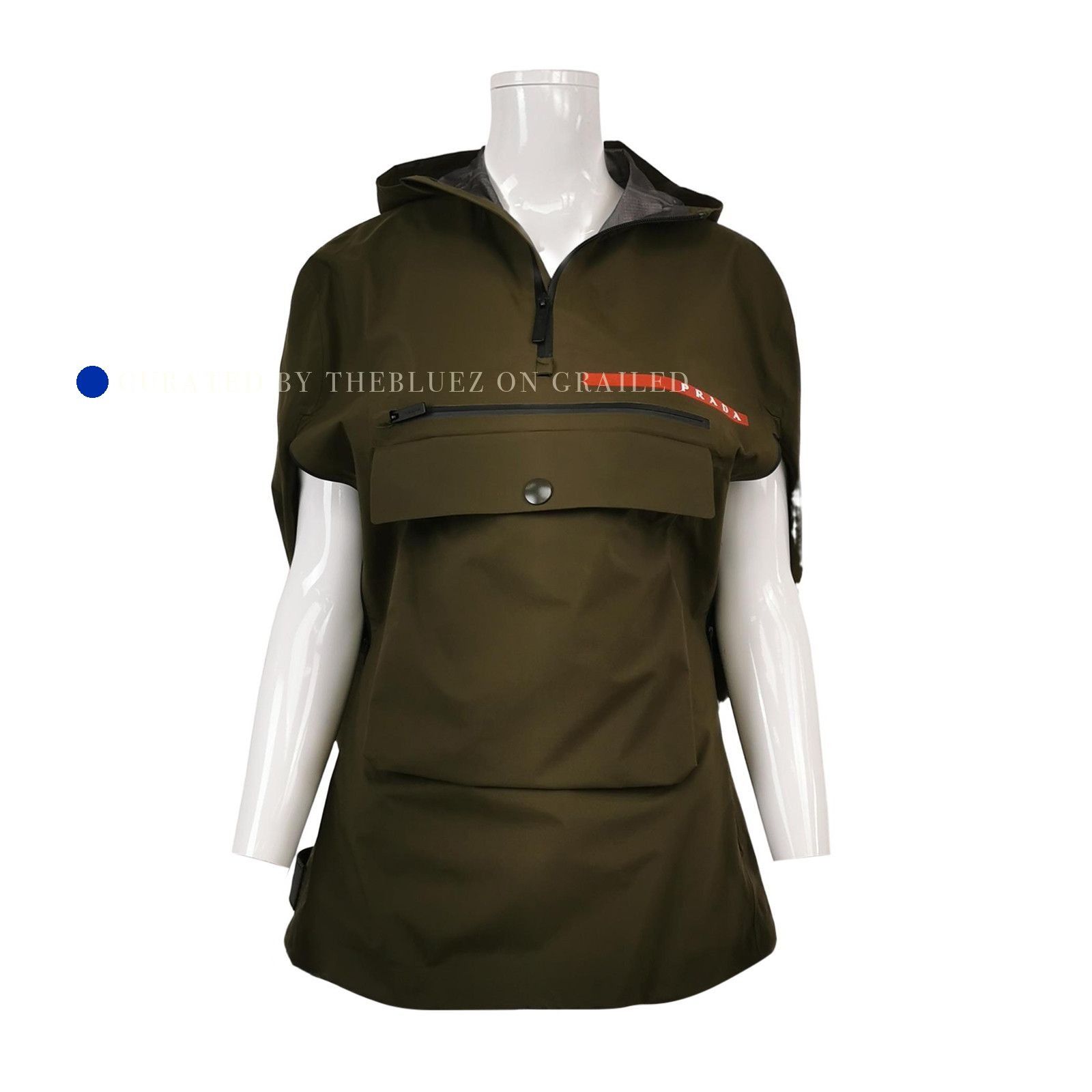 Prada Hooded Cloak in Green - Size S Size US S / EU 44-46 / 1 - 1 Thumbnail