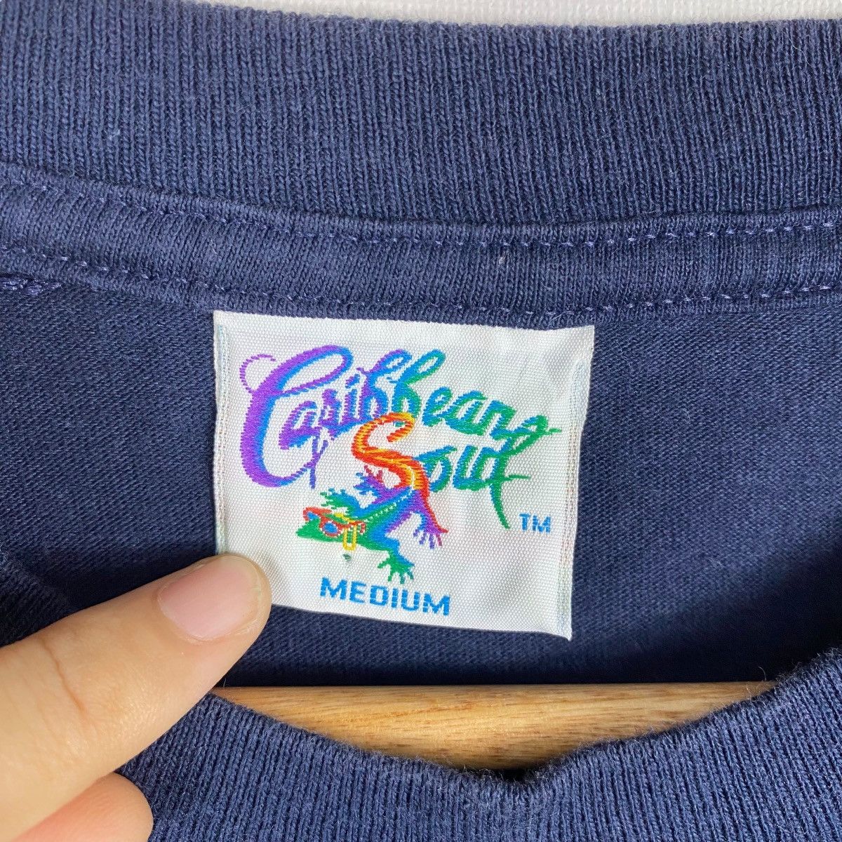 Vintage Vintage 90's CARRIBBEAN SOUL Migration Station Graphic Tee Size US M / EU 48-50 / 2 - 7 Thumbnail