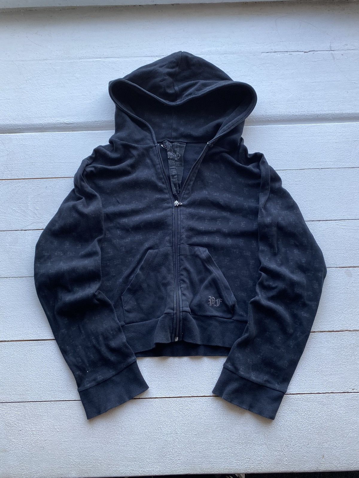 Japanese Brand × Vintage 🔥Punk Glamour Opium Gothic Skull Womens Hoodie Rare y2k Size M / US 6-8 / IT 42-44 - 2 Thumbnail