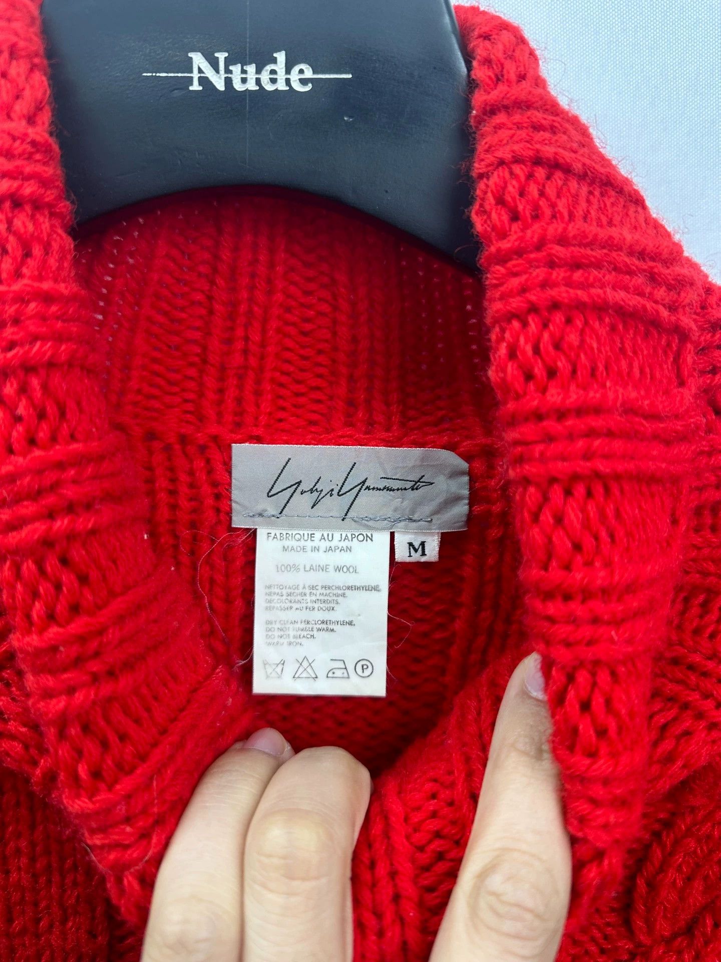Yohji Yamamoto YOHJI YAMAMOTO Early Cable Knit T-neck Sweater M Size M / US 6-8 / IT 42-44 - 4 Thumbnail