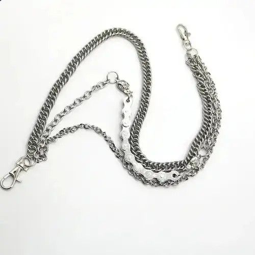 Vintage Metal Skull Waist Pants Chain Key Chains Size ONE SIZE - 3 Thumbnail