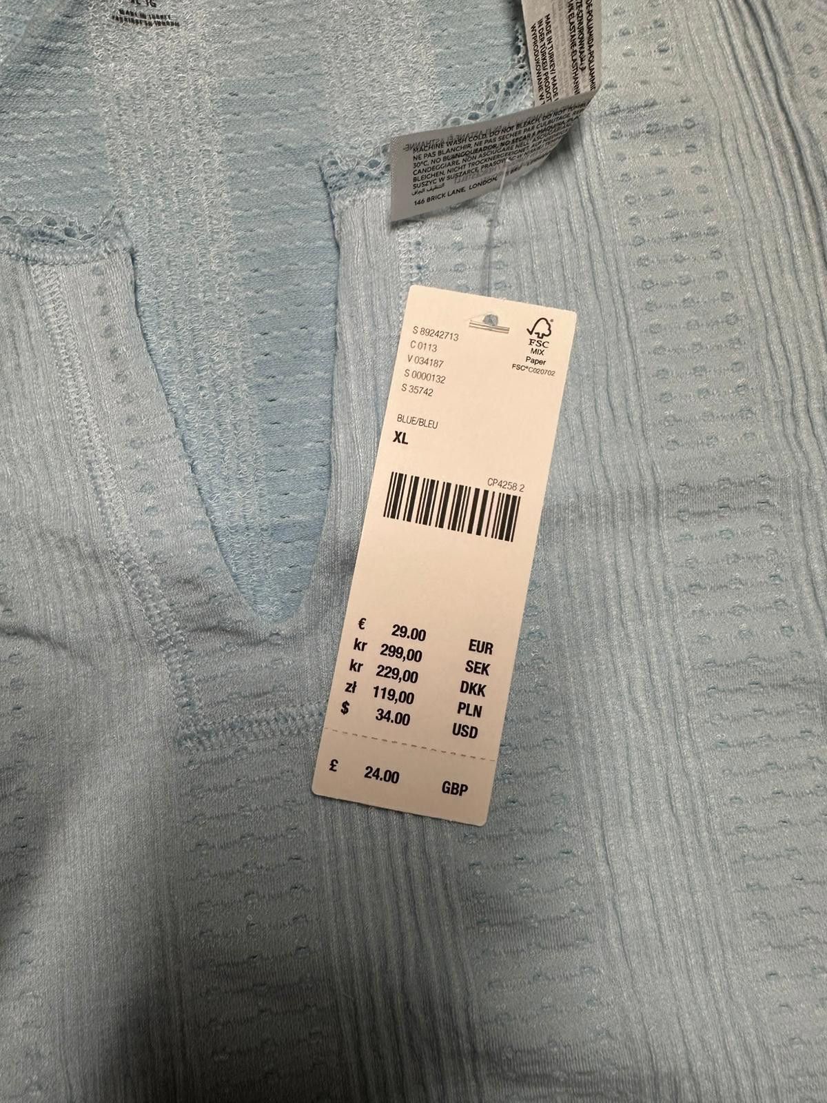 Urban Outfitters Urban Outfitters Light Blue Textured Top Size XL / US 12-14 / IT 48-50 - 5 Thumbnail
